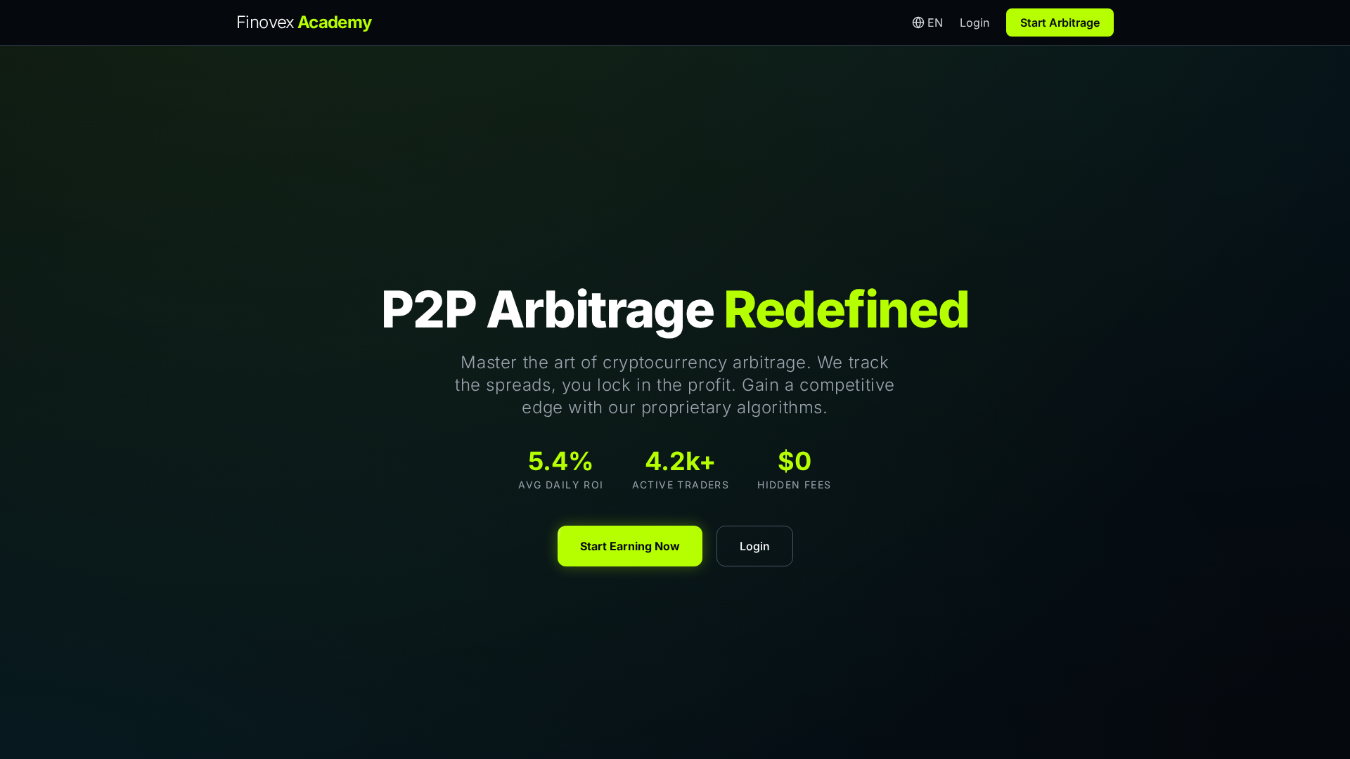 Screenshot of finovex.digital