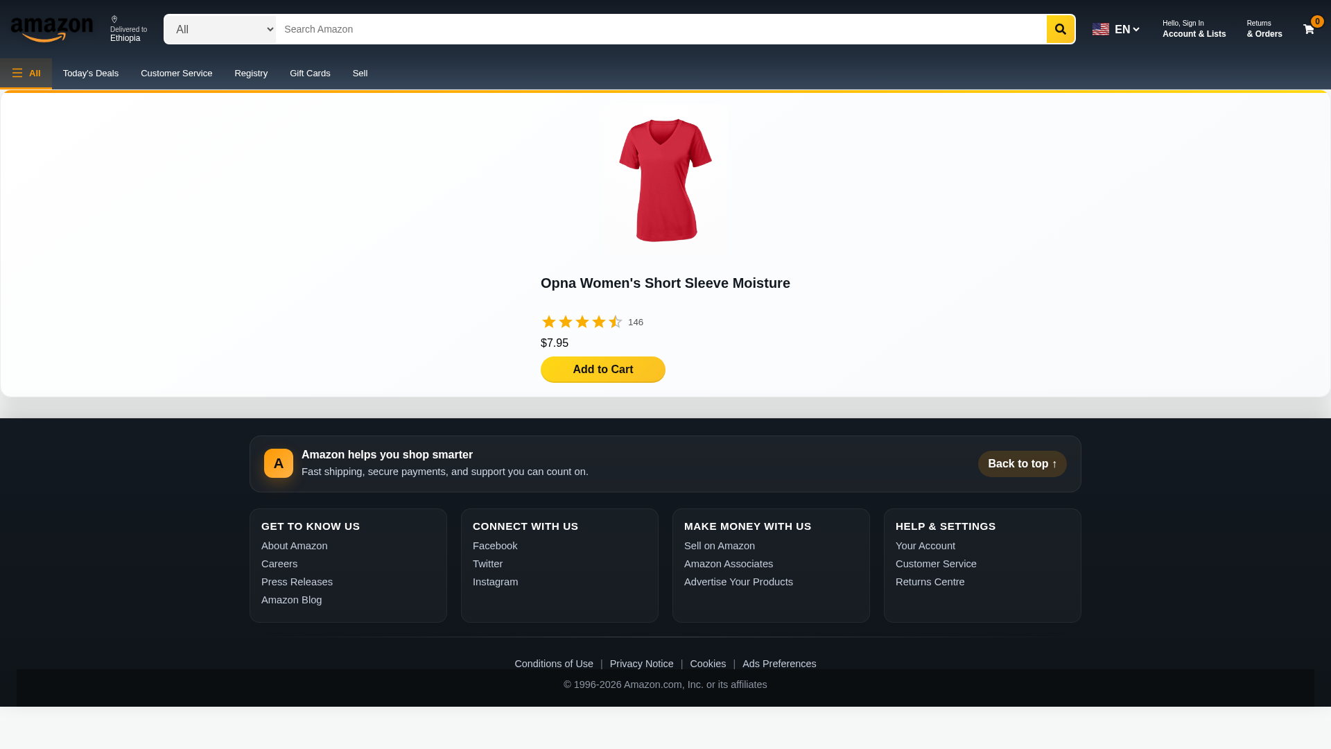 Screenshot of amazon-clone-six-rho-44.vercel.app