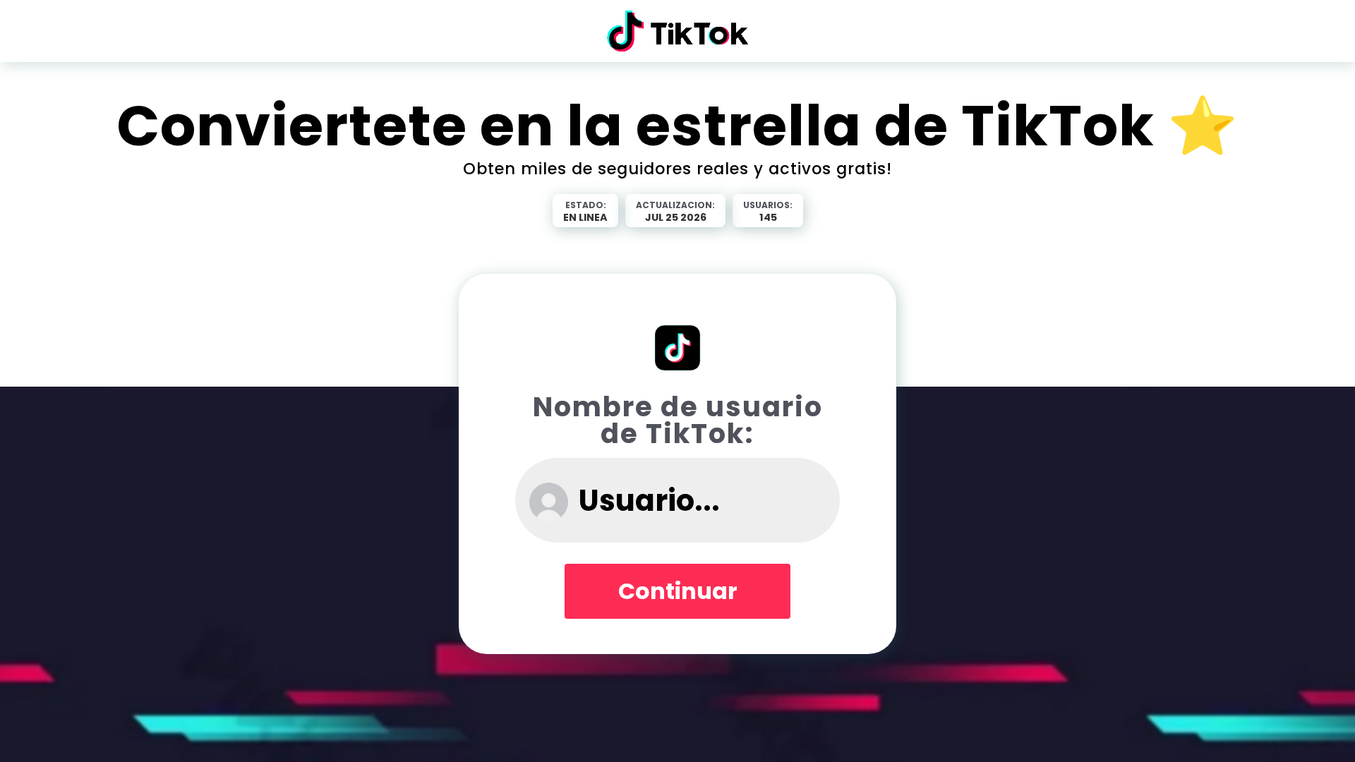 Screenshot of www.tikflow.live.gorobux.live