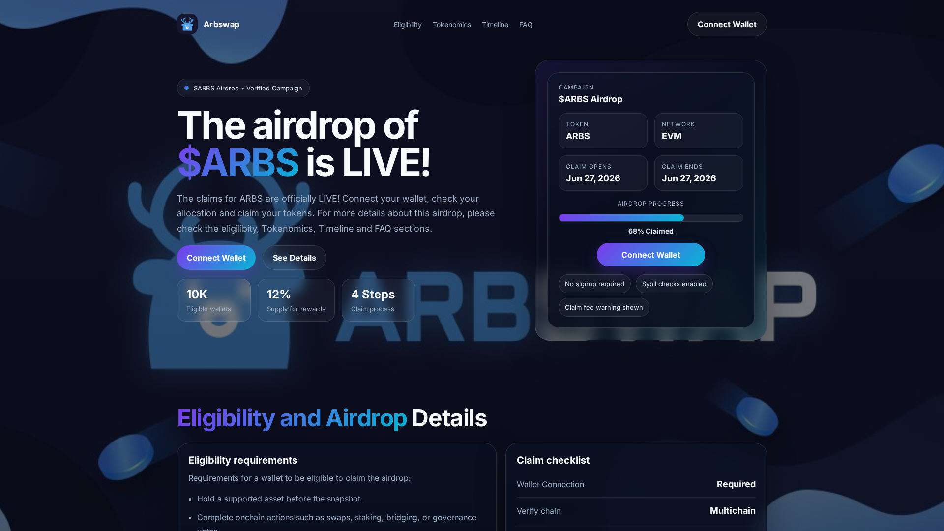 Screenshot of arbsvvap.app