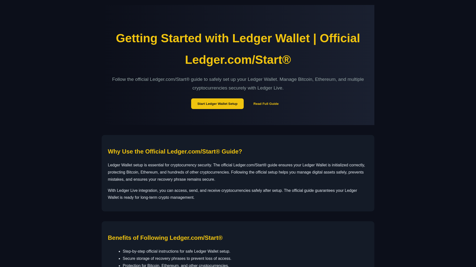 Screenshot of get-started-ledgecom.pages.dev