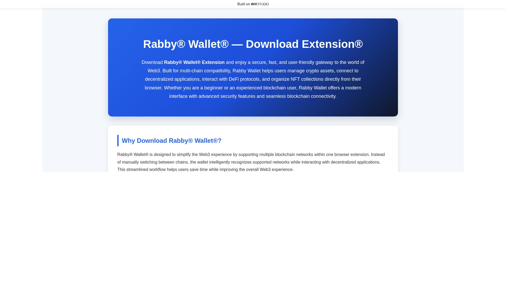Screenshot of apps-rabbyyio.wixstudio.com
