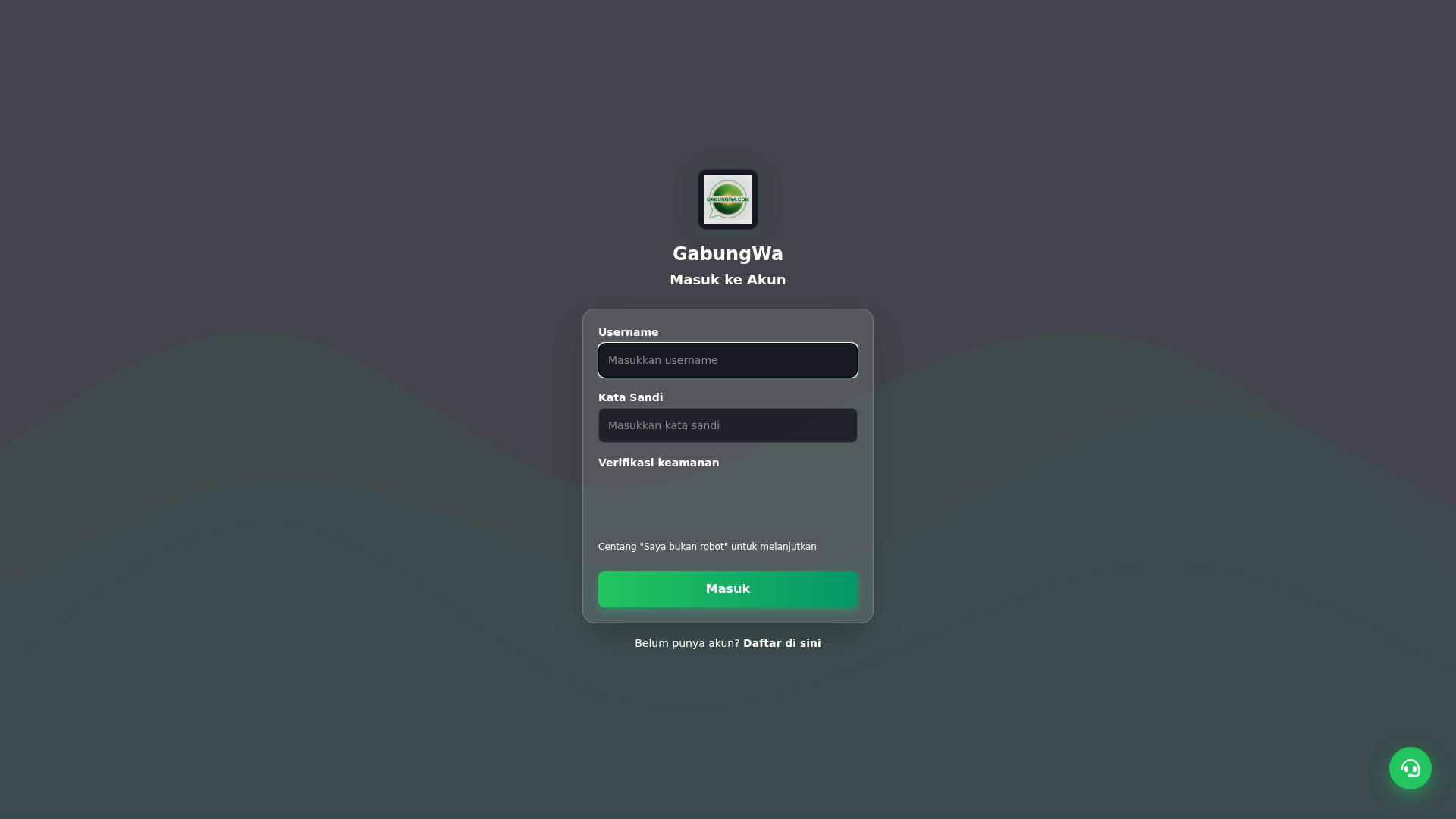 Screenshot of gabungwa.com