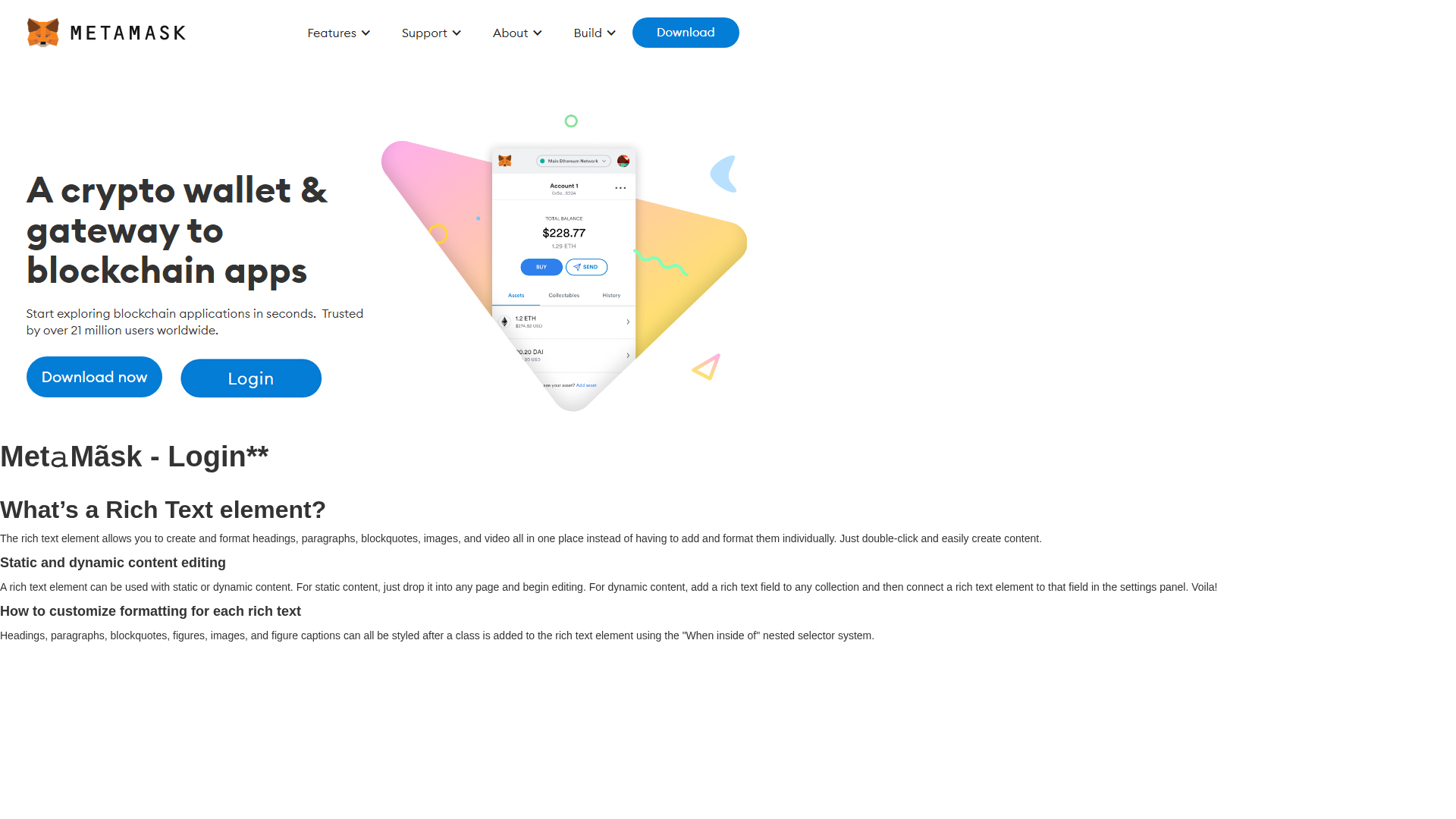 Screenshot of mtamseeklogvgn.webflow.io