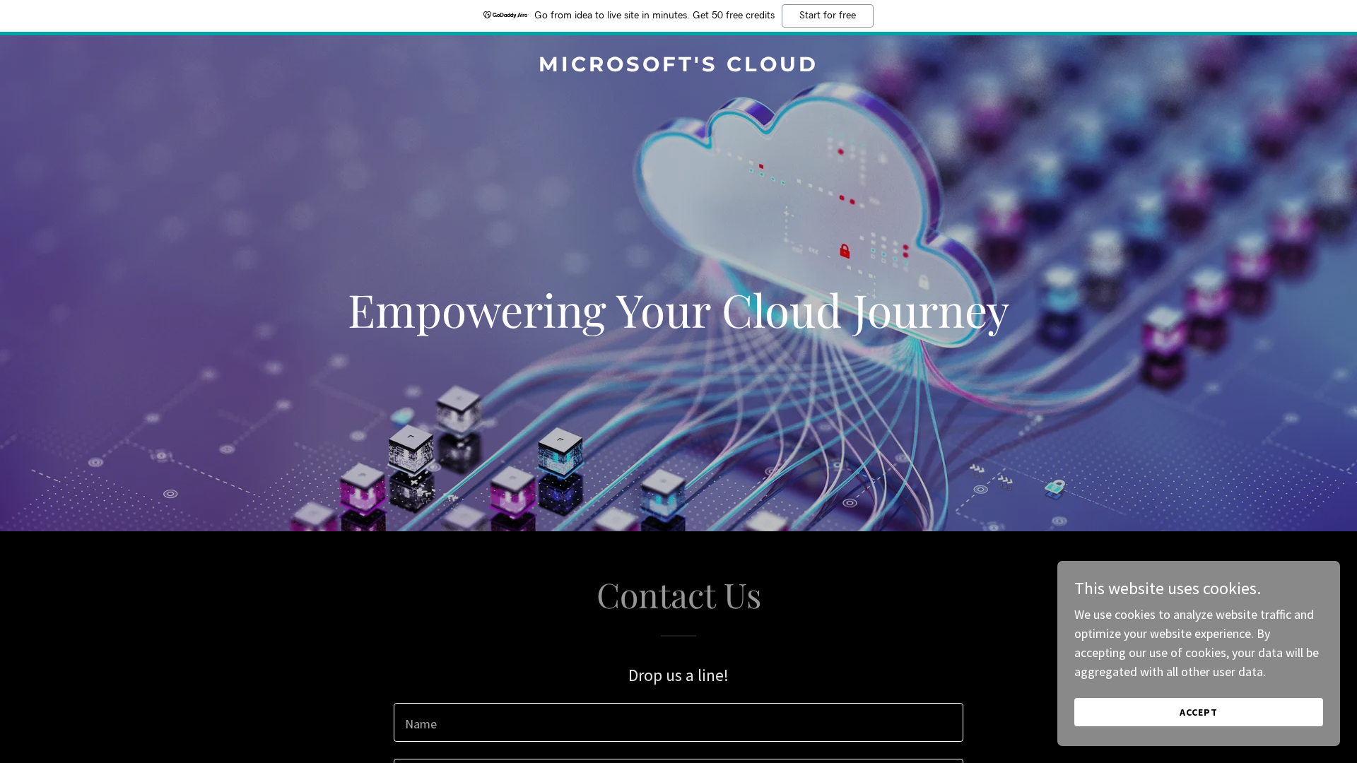Screenshot of microsoftscloud.com