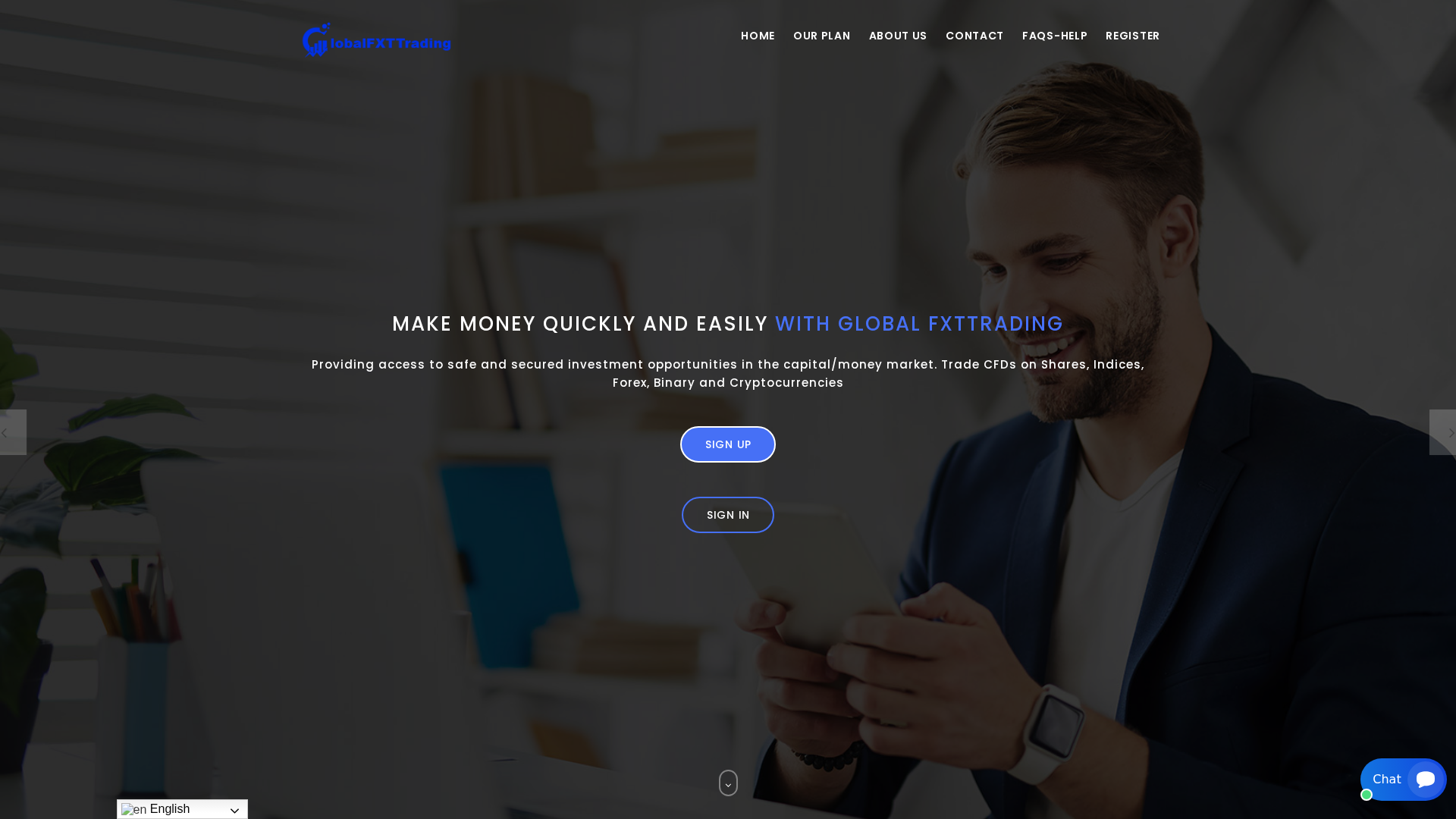 Screenshot of globalfxttrading.net