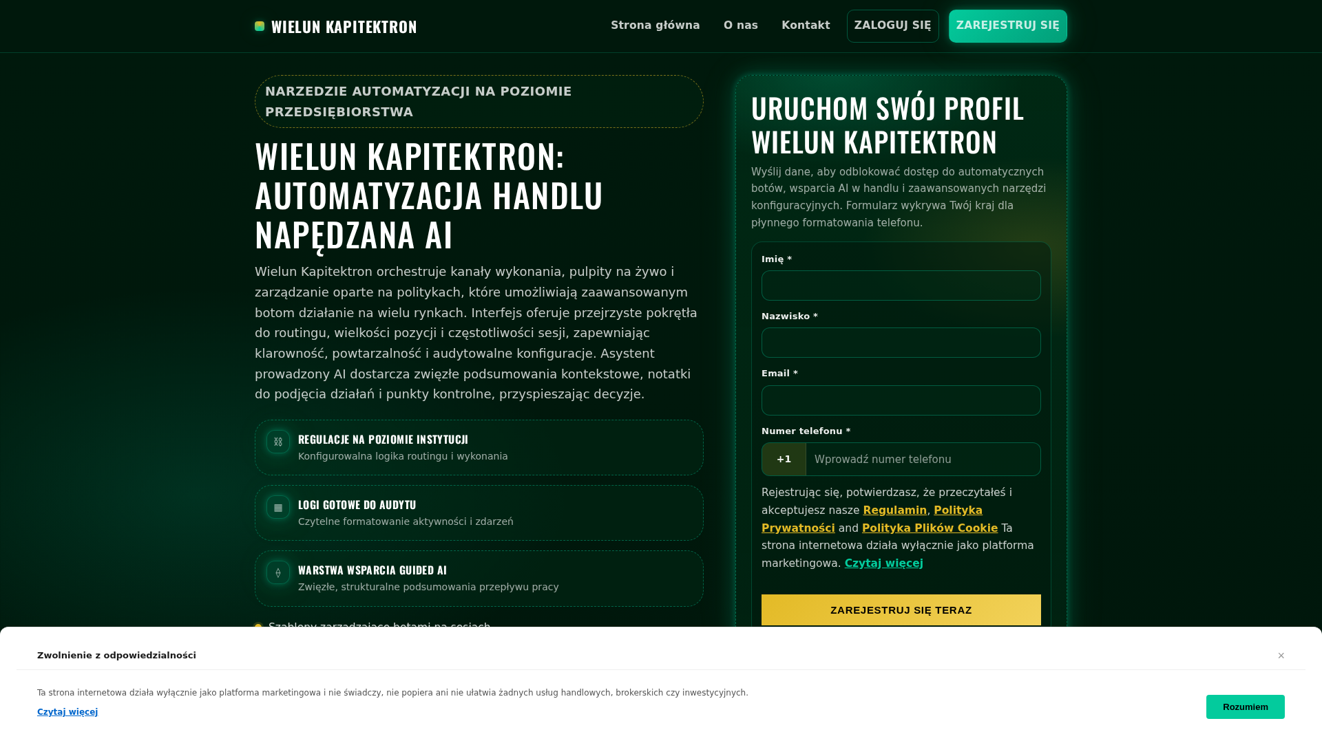 Screenshot of wielunkapitektron.click