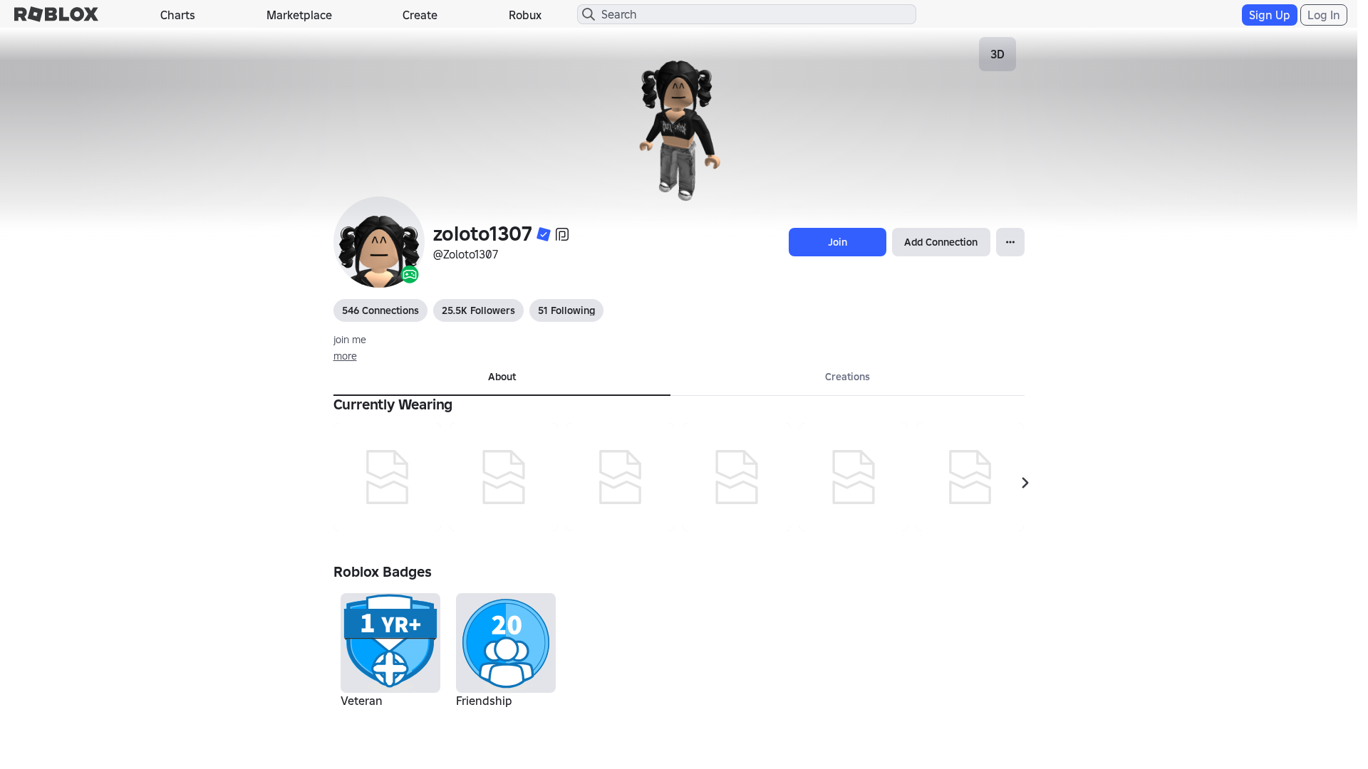 Screenshot of www.roblox.com.mu