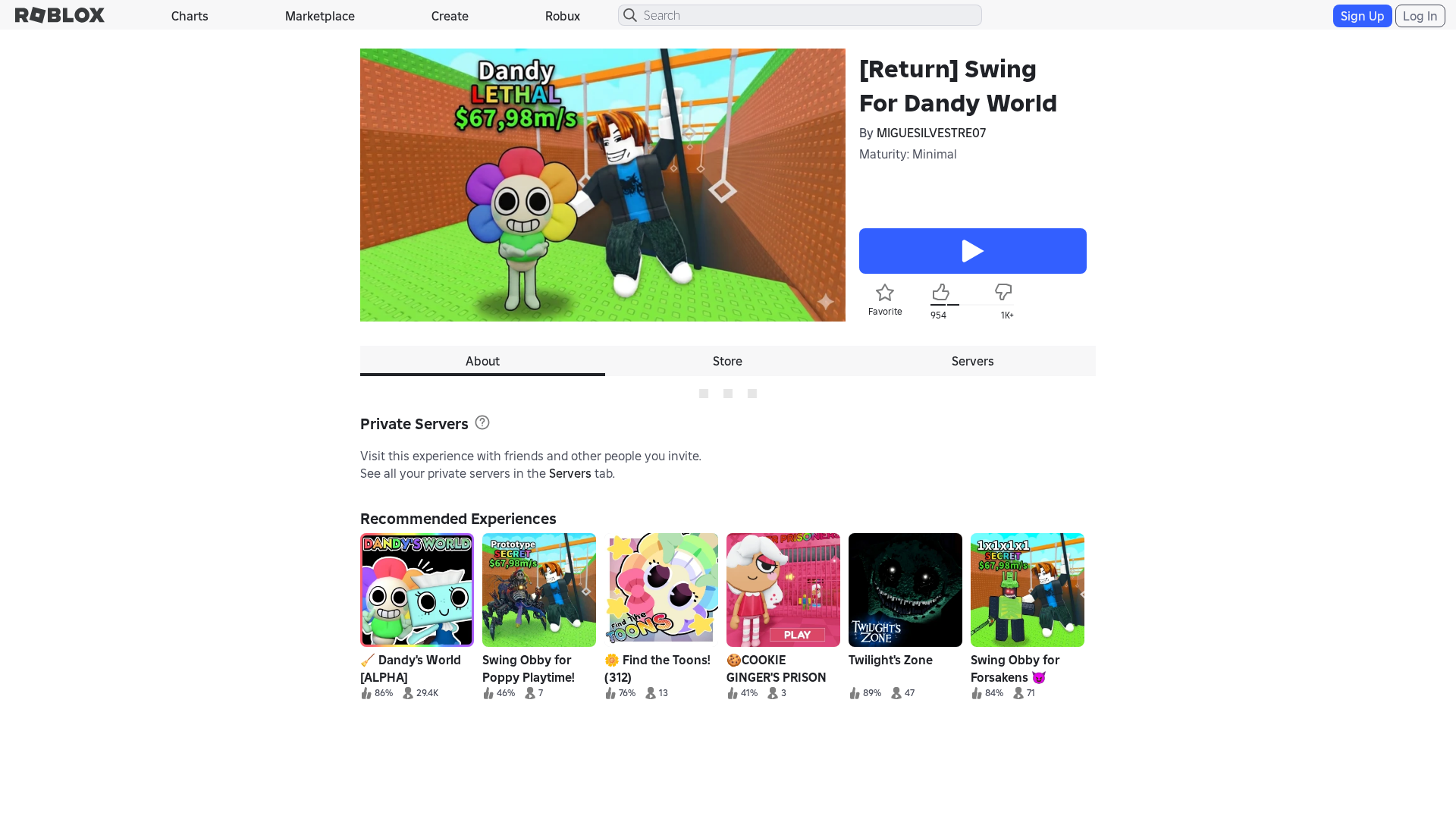 Screenshot of www.roblox.com.gr