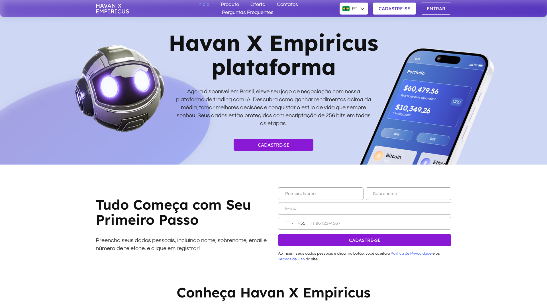 Screenshot of havan-x-empiricus.app