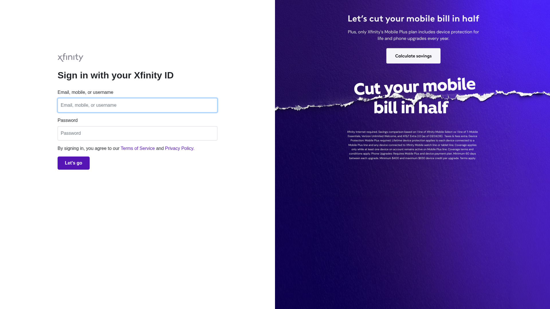 Screenshot of comcast-1.xhost.live