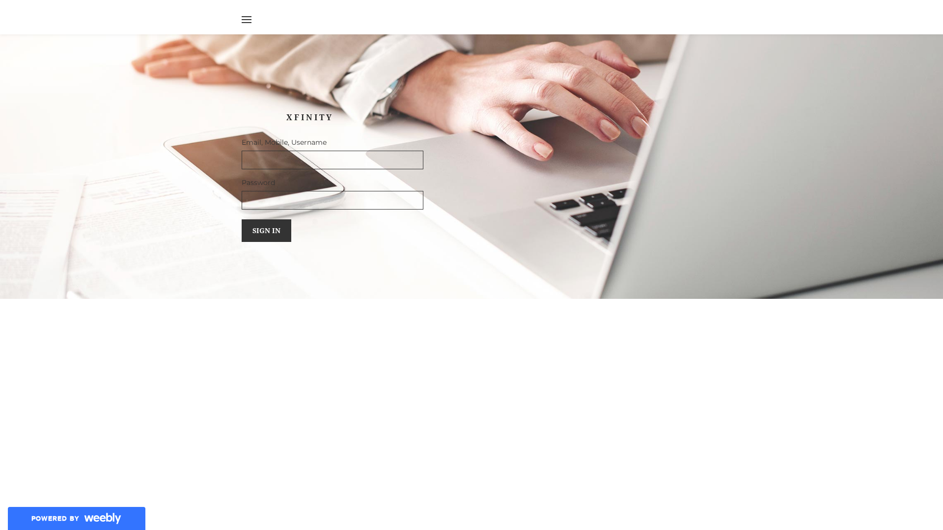 Screenshot of myaccountxfinity.weebly.com
