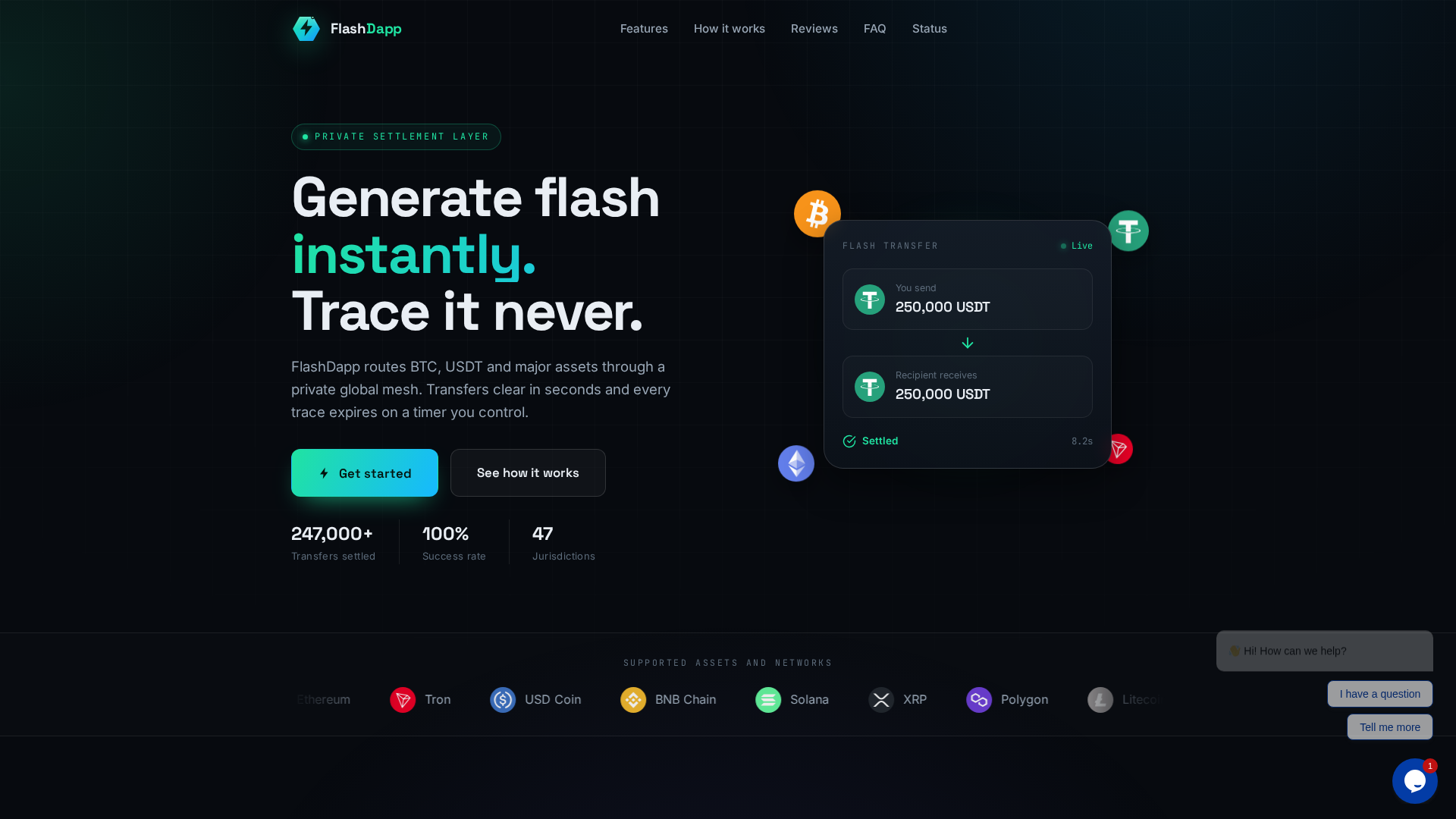 Screenshot of flashdappsoft.live