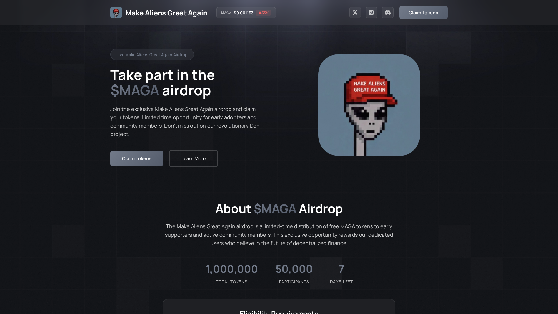Screenshot of magairdrop.xyz