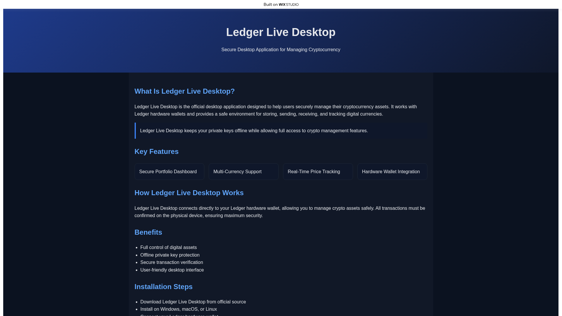 Screenshot of getting-desktop-live.wixstudio.com