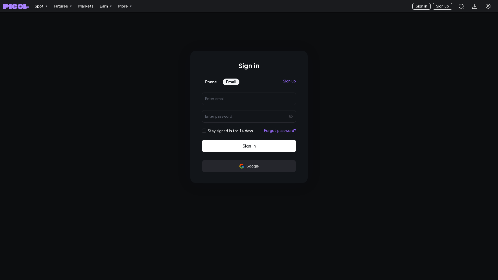 Screenshot of picol-login.com