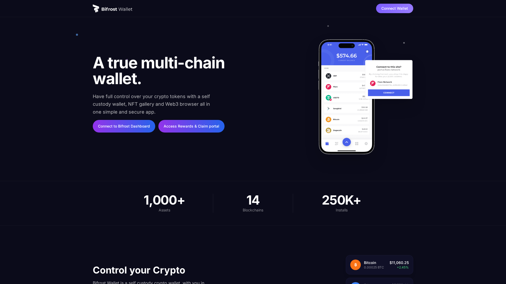 Screenshot of bifrostsnetwork.app
