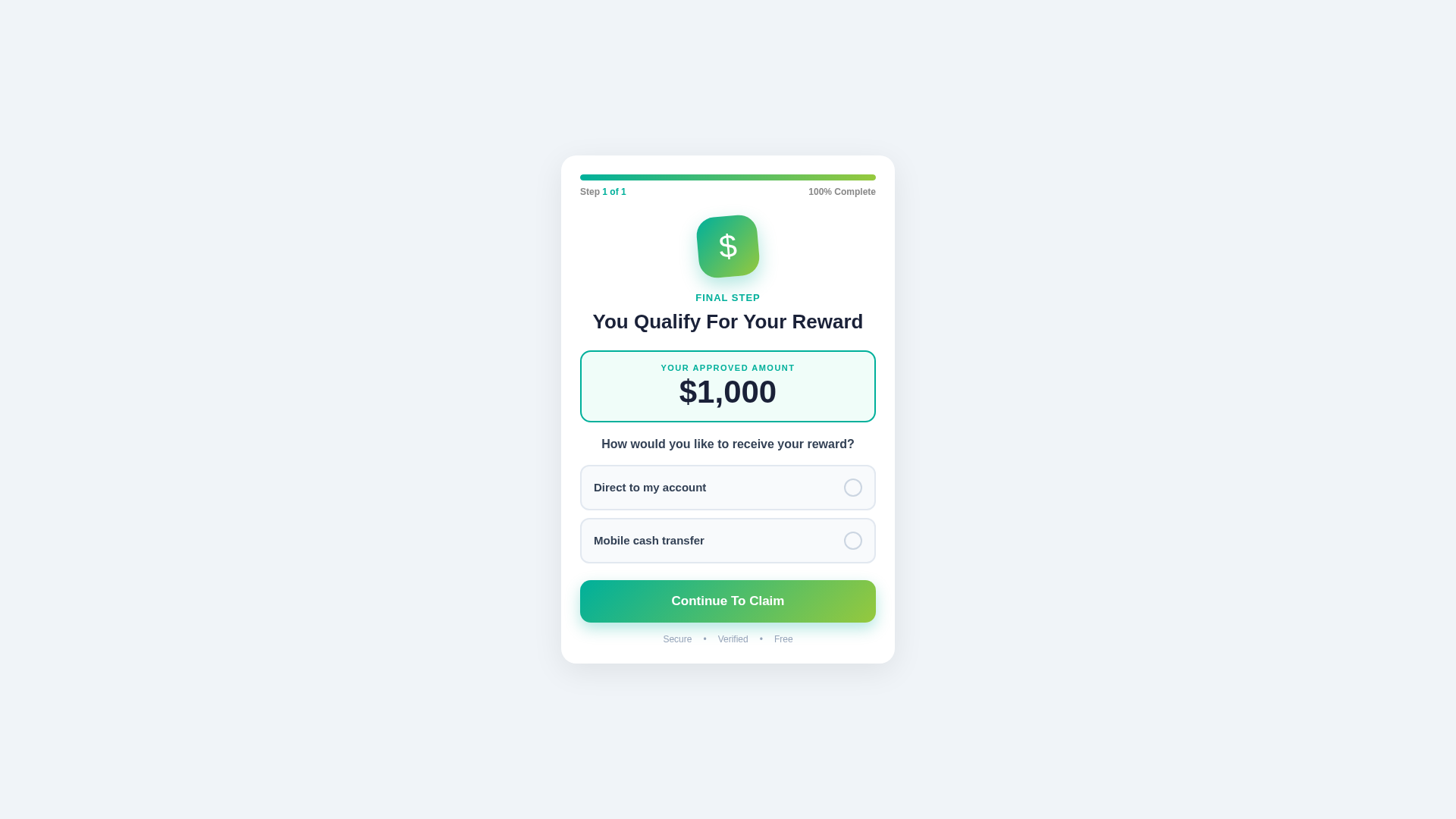 Screenshot of claimloop.xyz