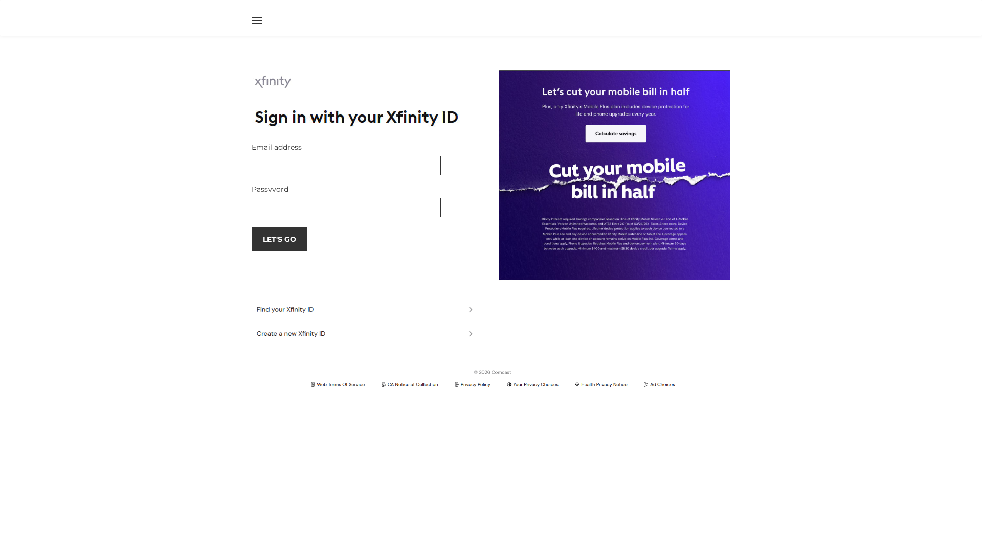 Screenshot of xfinitymailmkd.weebly.com