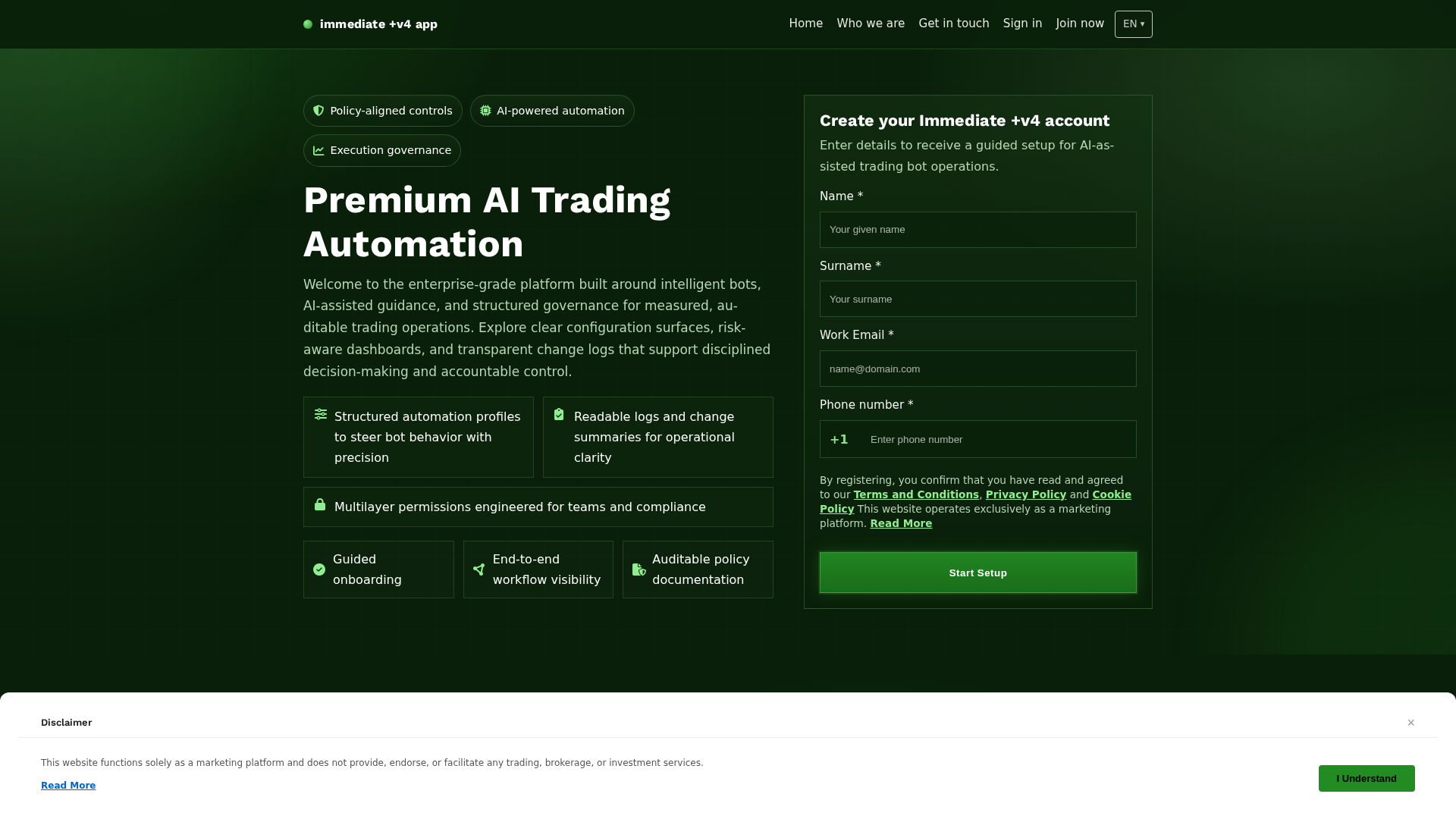 Screenshot of immediatev4app.shop