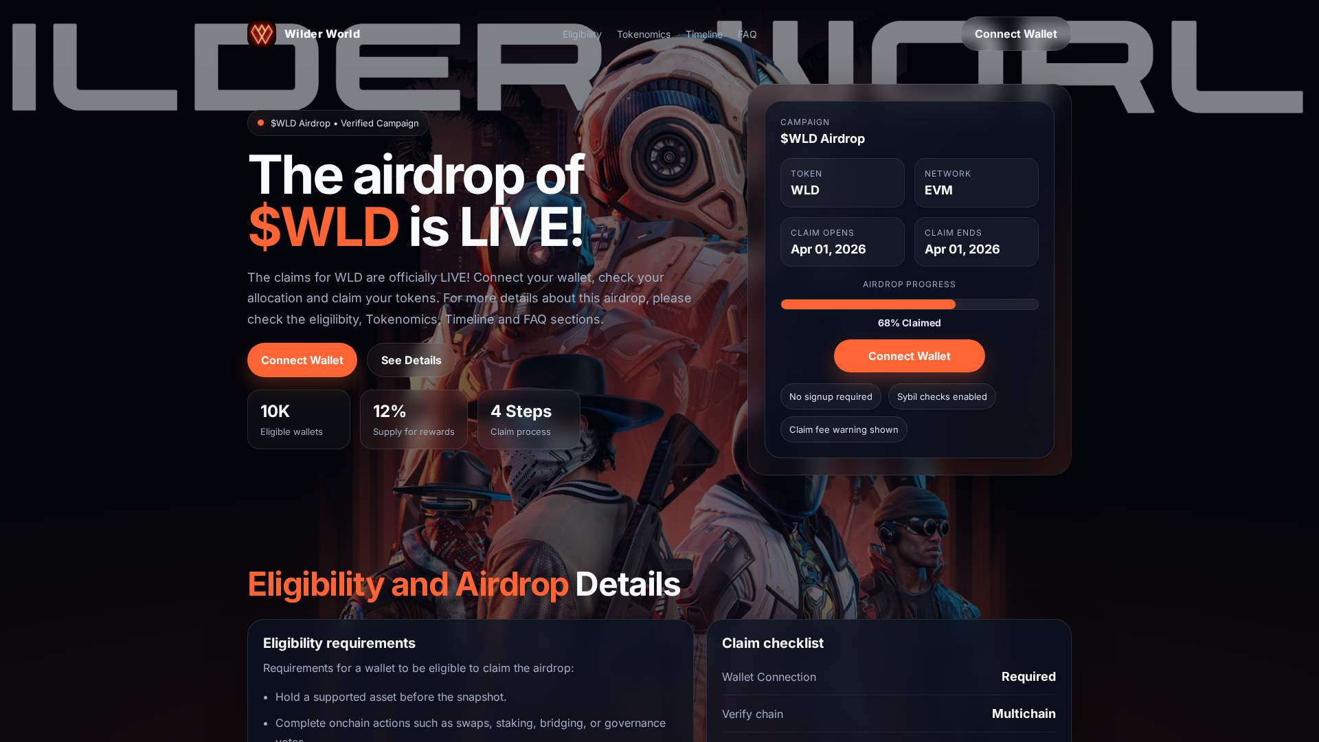 Screenshot of wilderworlds.app