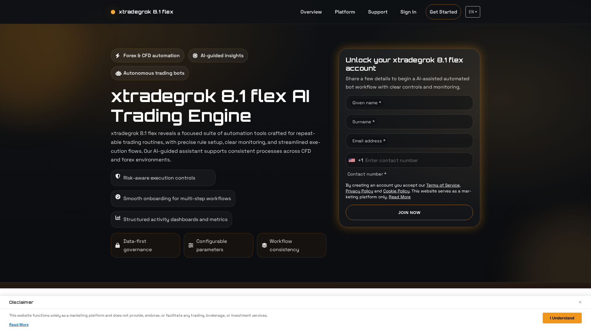 Screenshot of xtradegrok81flex.click