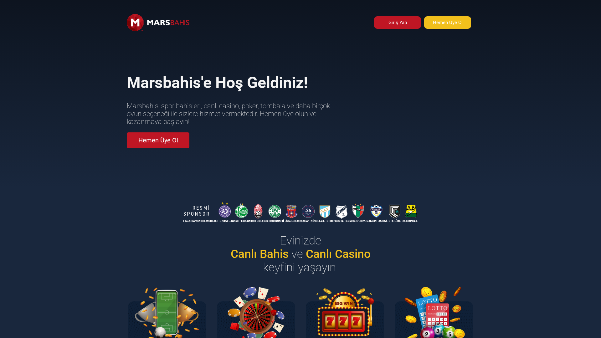 Screenshot of tr.resmimarsbahis5.com