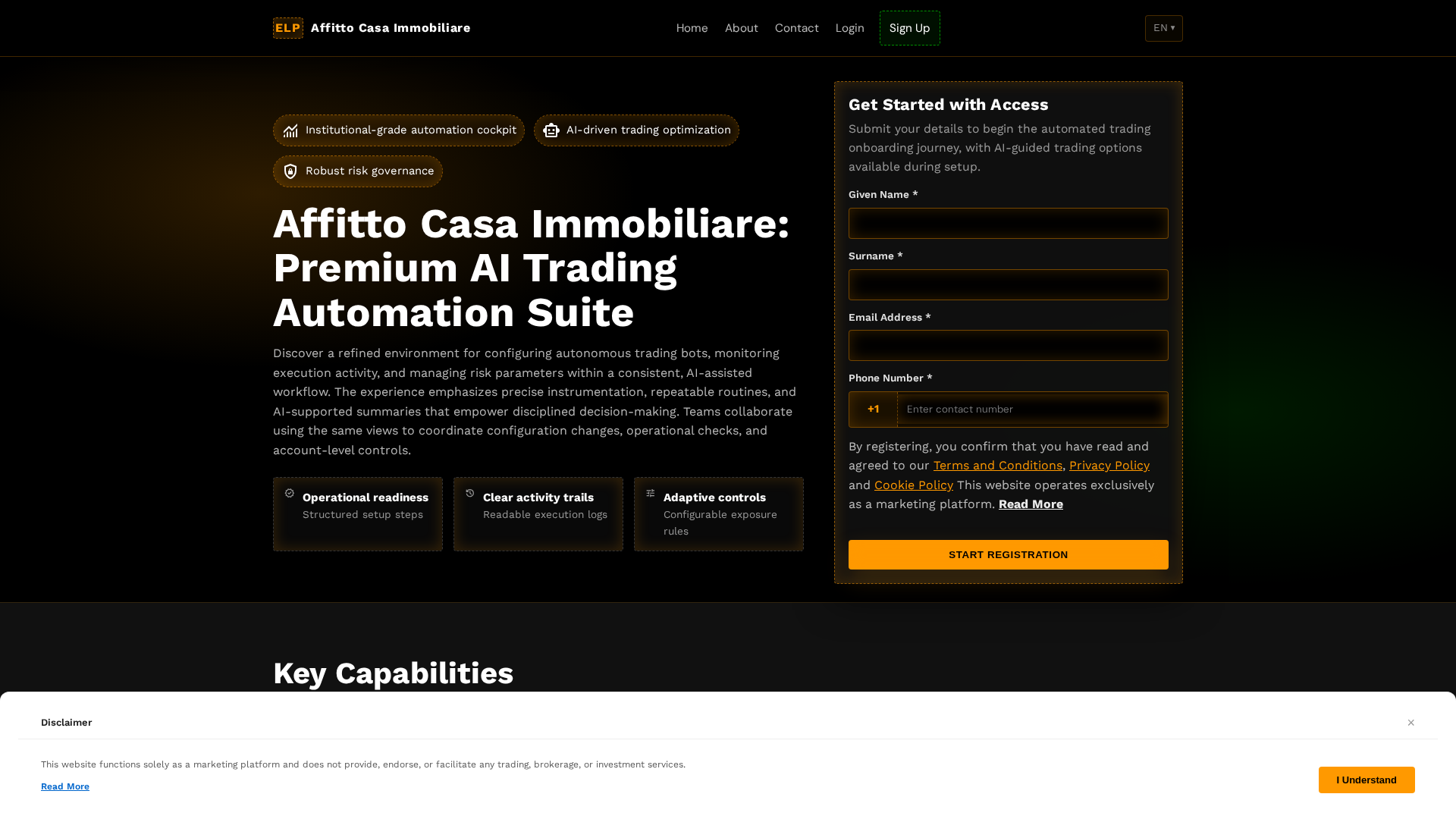 Screenshot of affittocasaimmobiliare.com