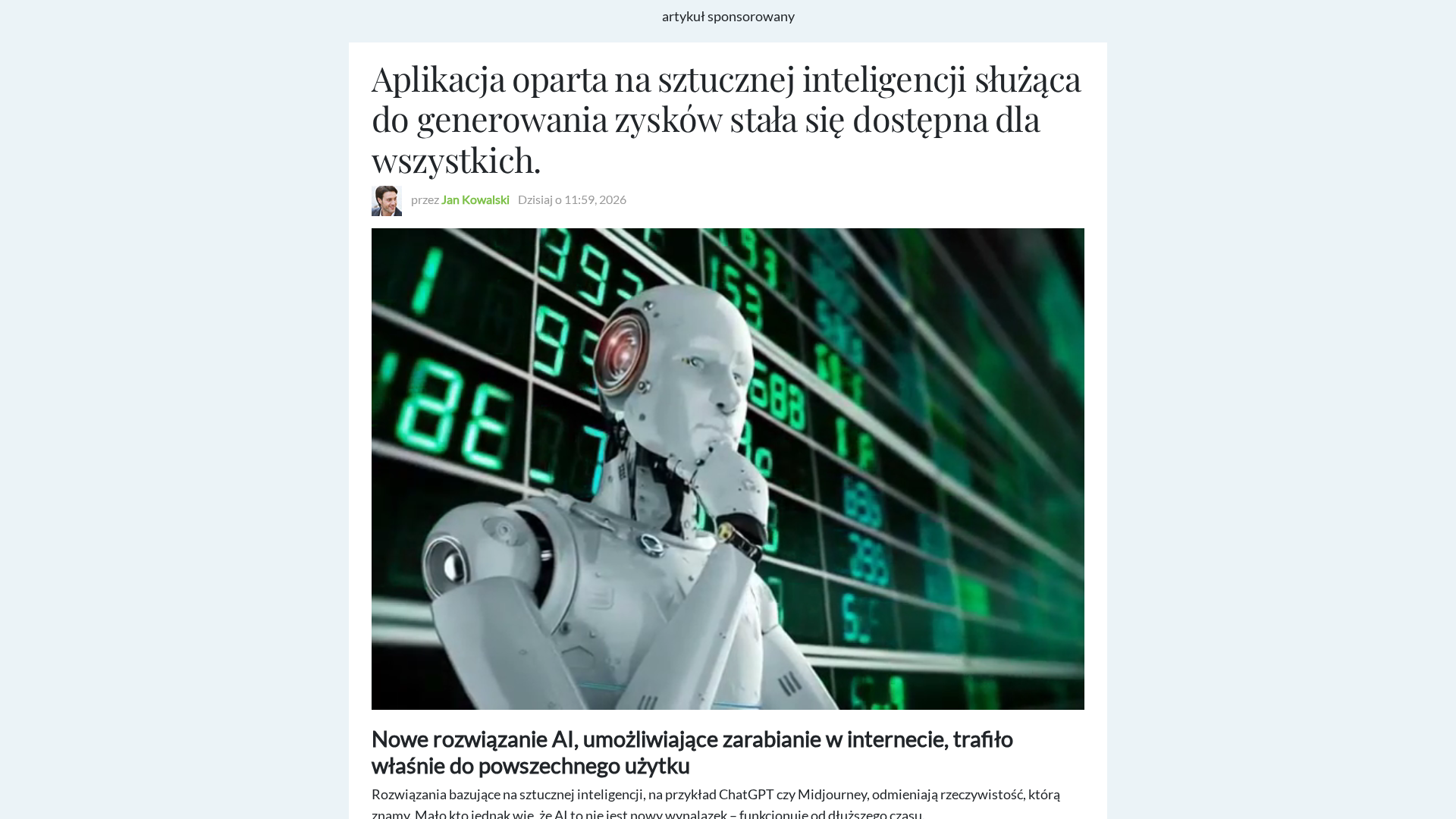 Screenshot of portal-ai-system.com