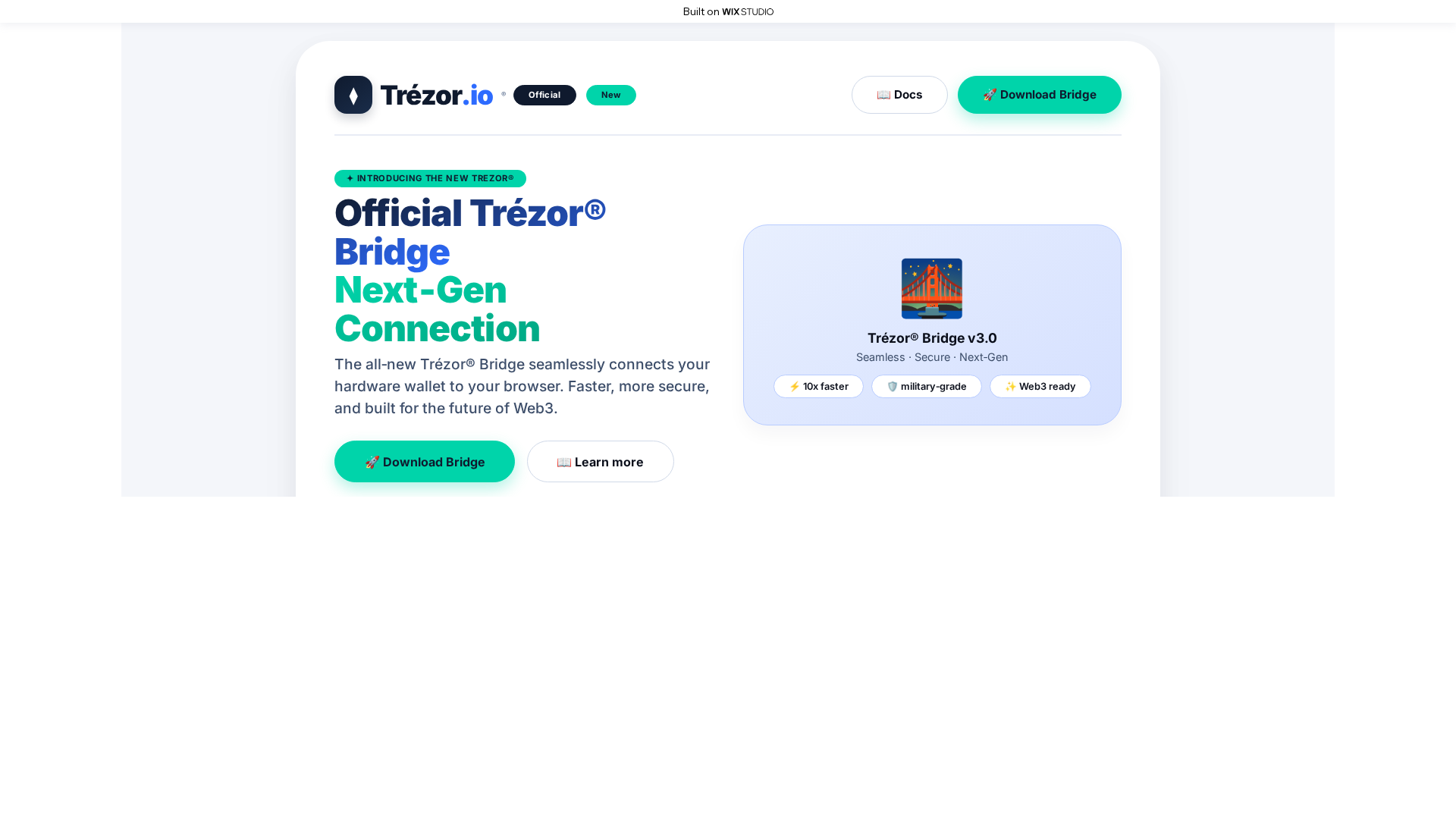 Screenshot of connectapp-trexor.wixstudio.com