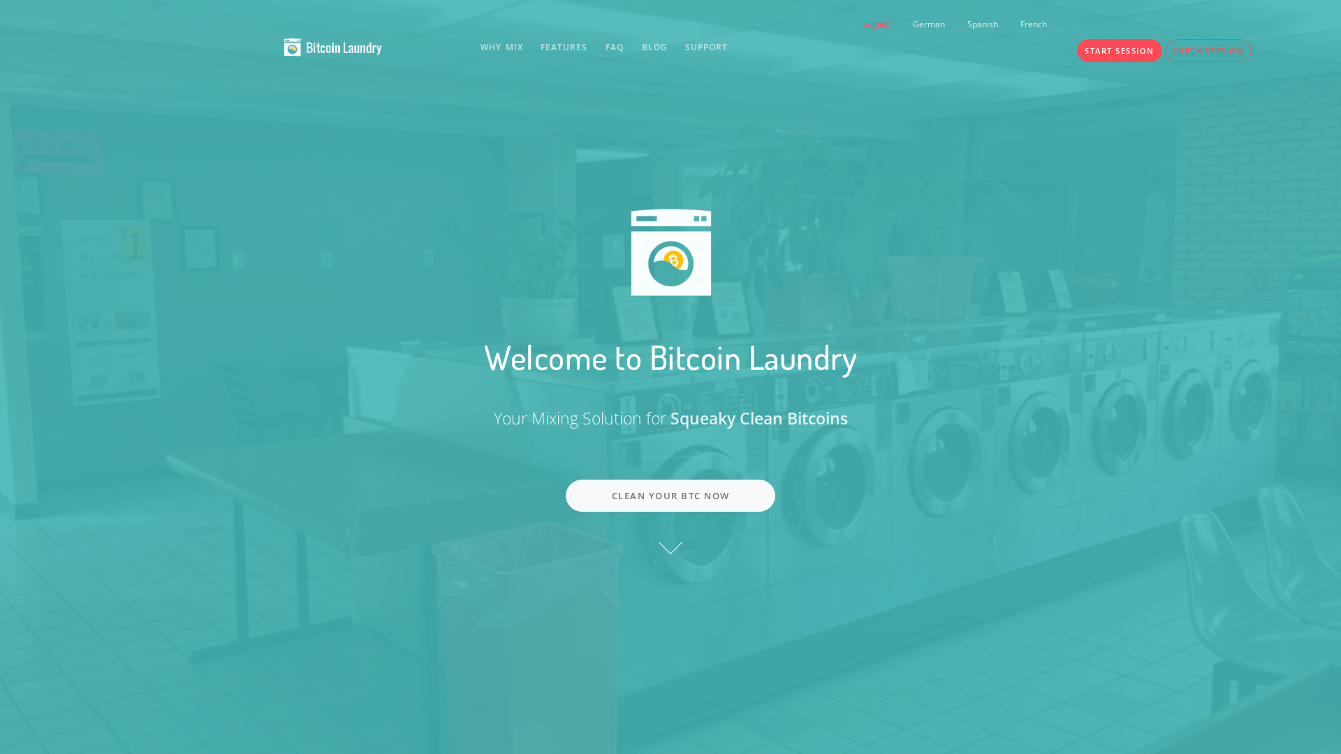 Screenshot of bitcoin-laundry.org