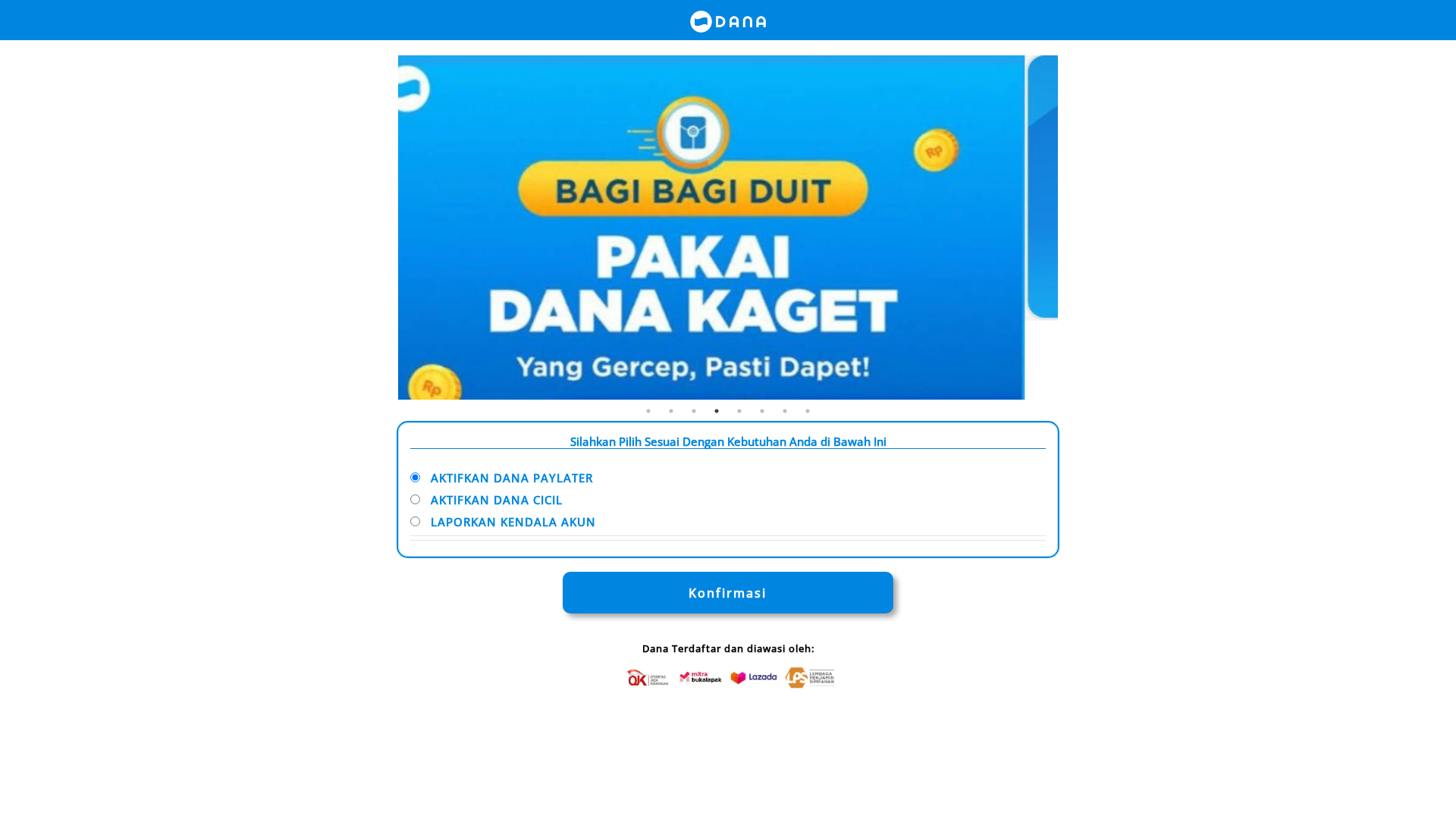 Screenshot of registrasitokivlt2.zzxe.biz.id