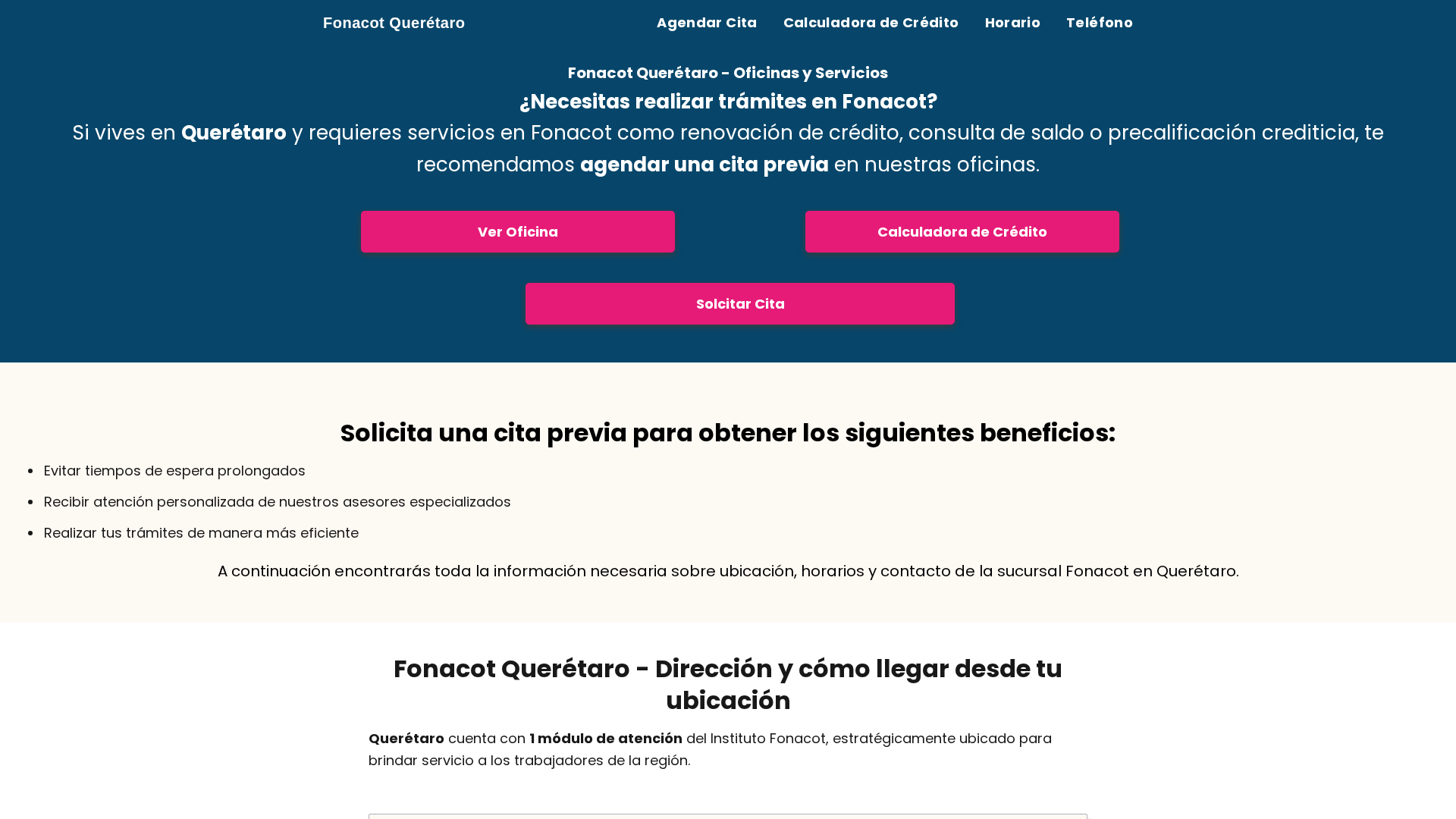 Screenshot of fonacotqueretaro.com
