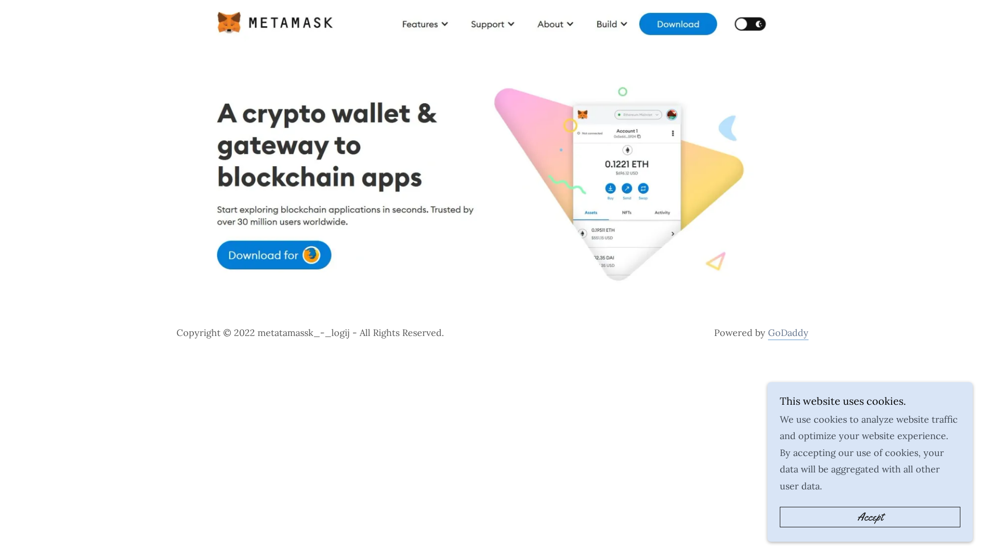 Screenshot of metatamassk_-_logij.godaddysites.com