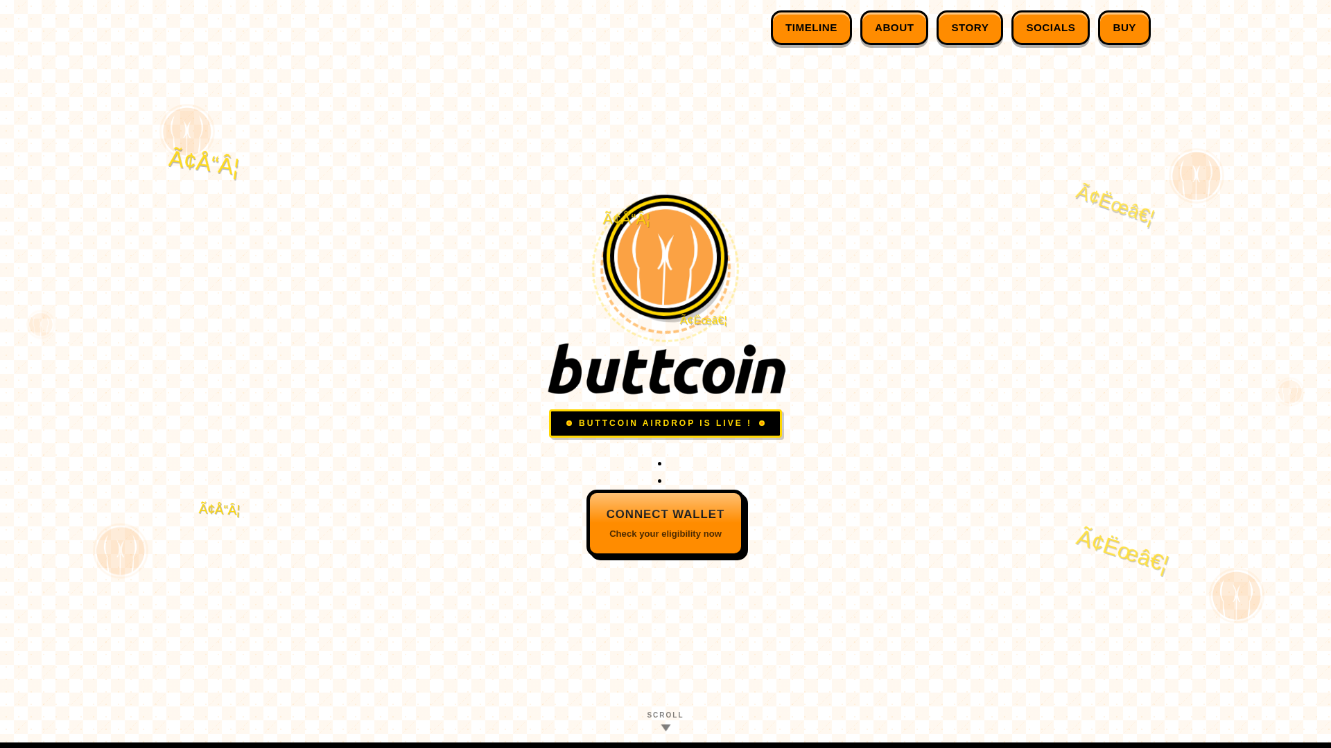 Screenshot of buttcoin.exclusive-drop.fun