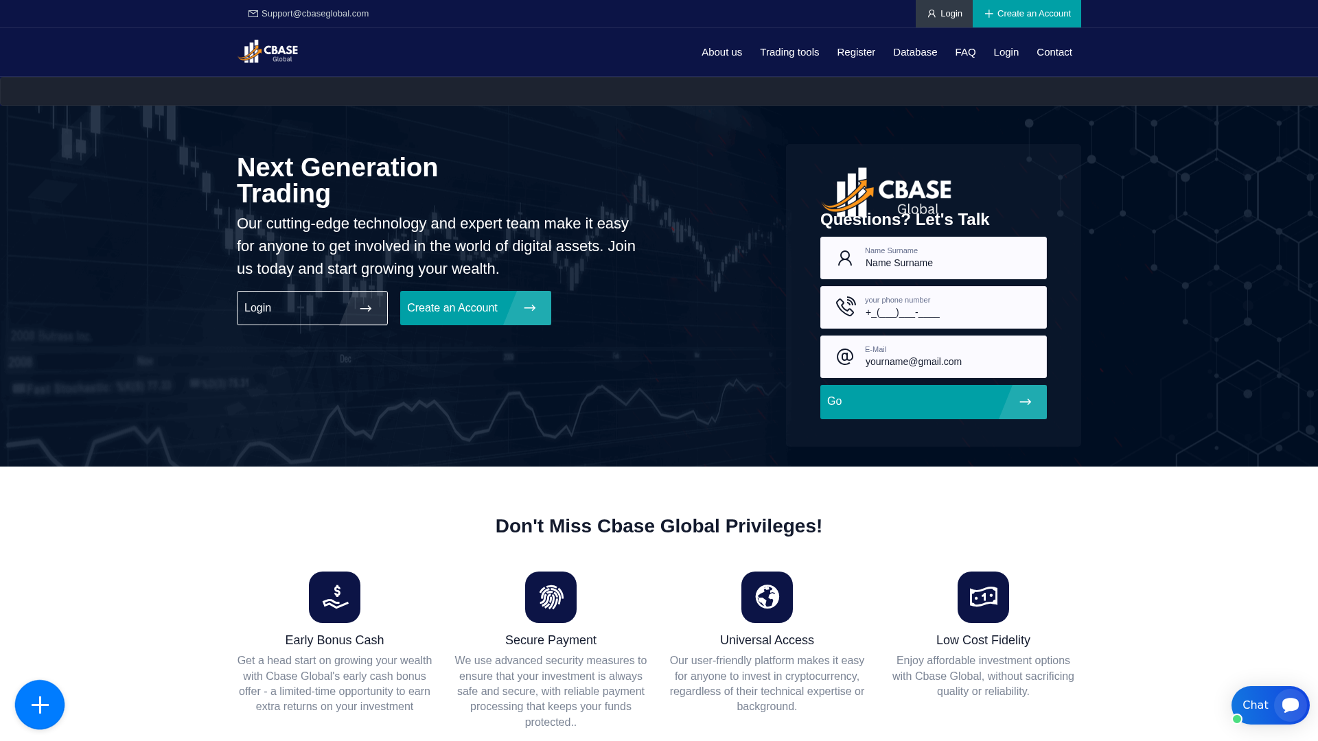 Screenshot of cbaseglobal.com