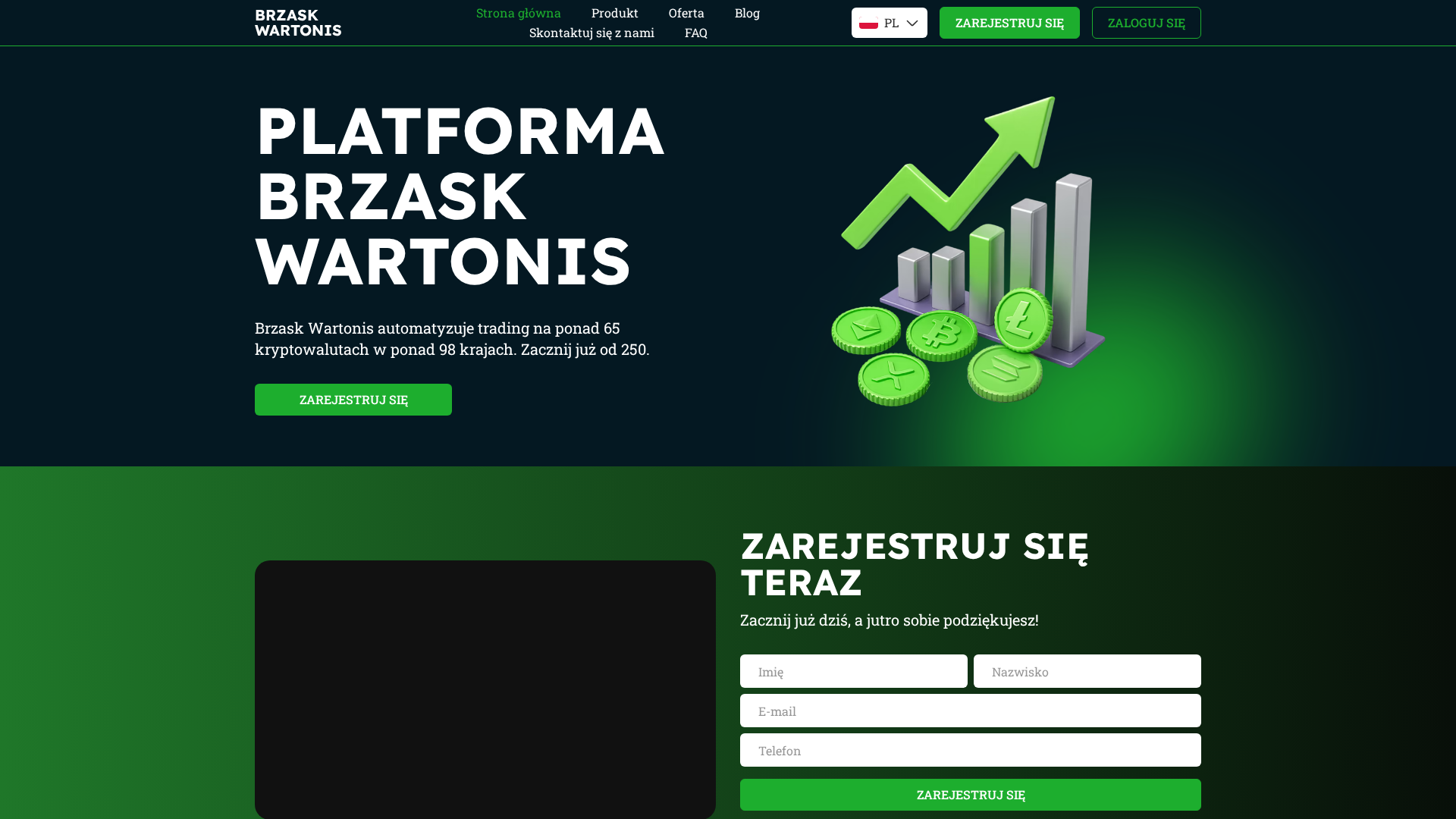 Screenshot of brzaskwartonis.com