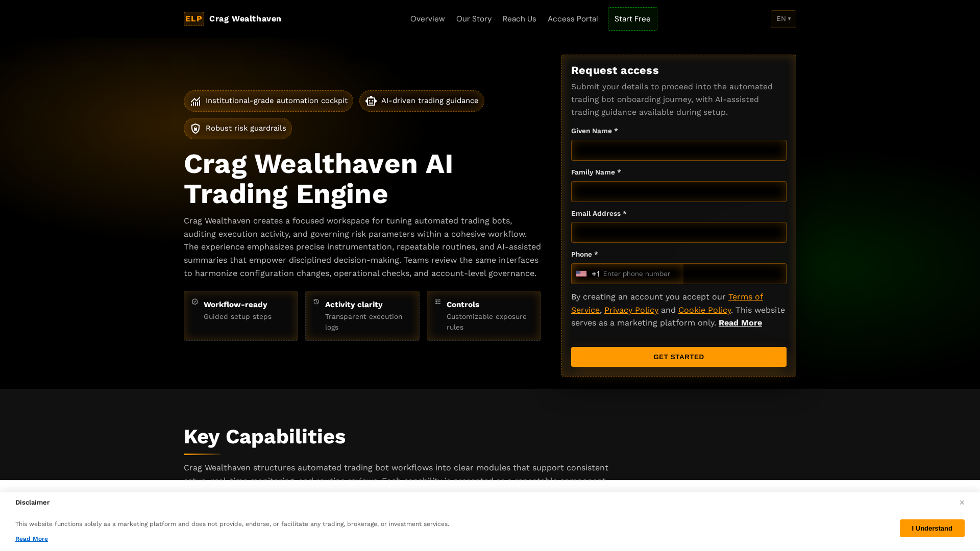 Screenshot of cragwealthaven.digital