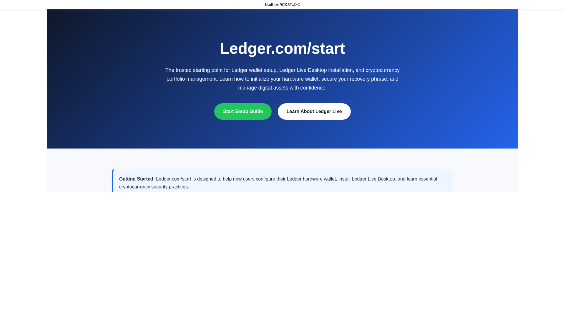 Screenshot of ssoappcomstarts.wixstudio.com