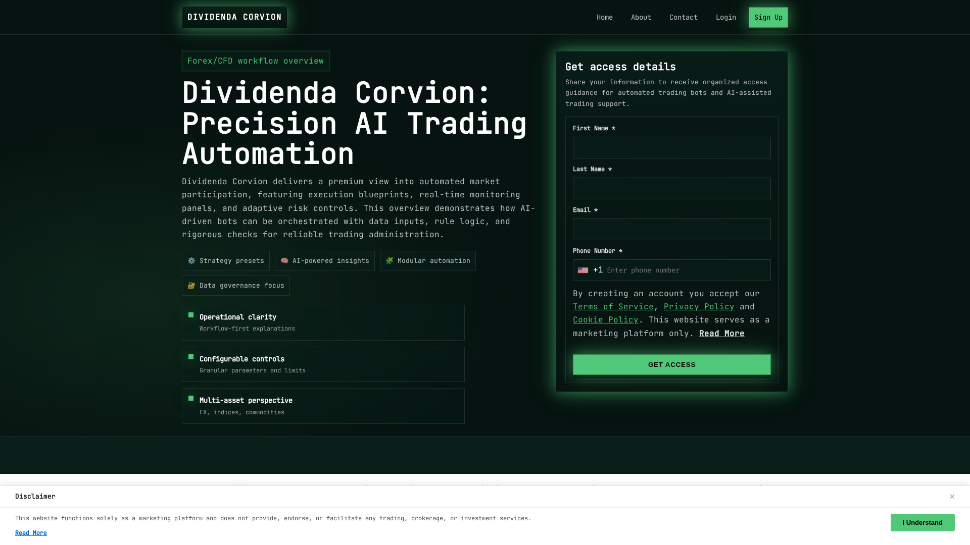 Screenshot of dividendacorvion-tech.com