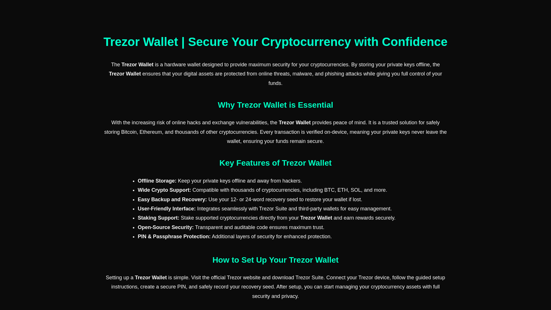 Screenshot of trzr-wallt-io.pages.dev