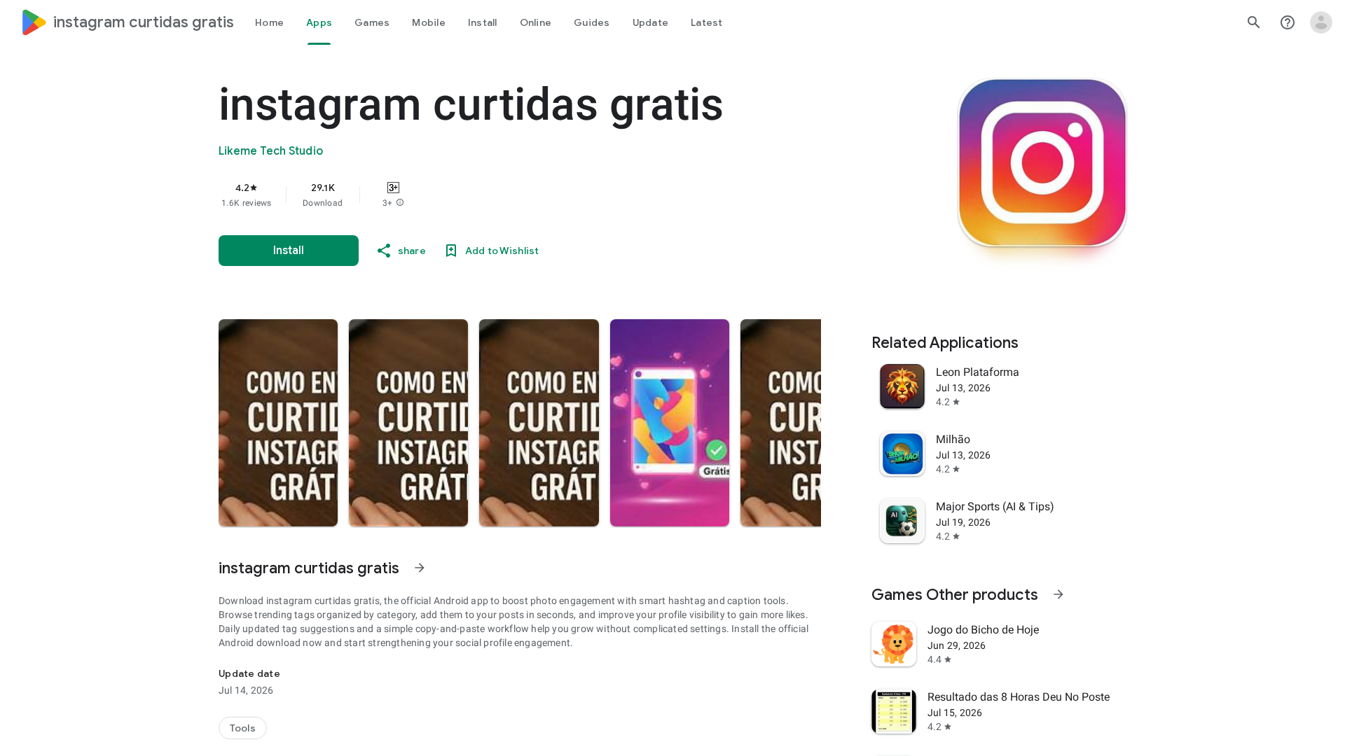 Screenshot of instagram-curtidas-gratis.app.ufrj.br