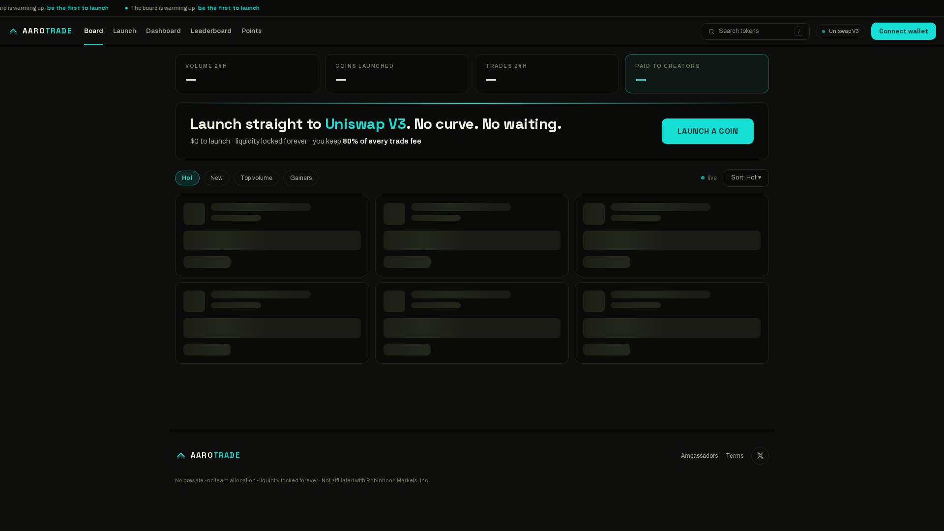 Screenshot of aarotrade.com