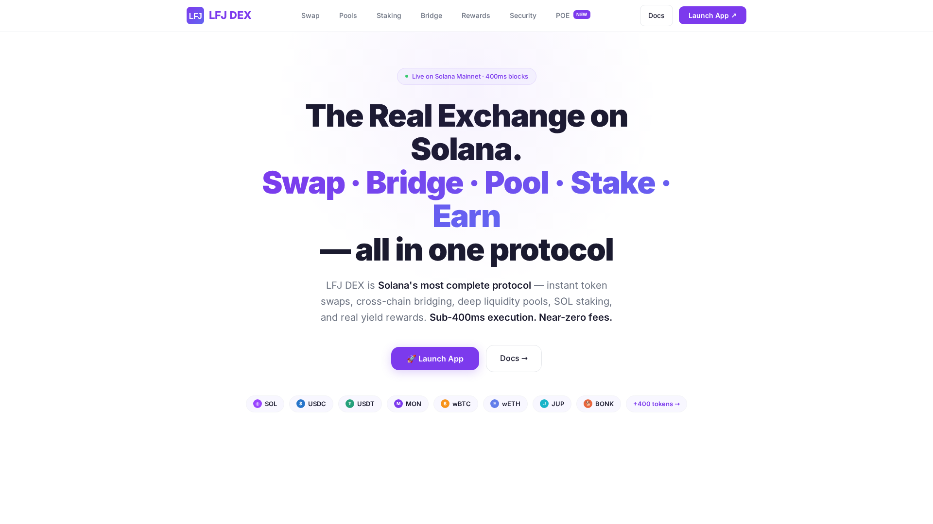 Screenshot of lfj-dex.com