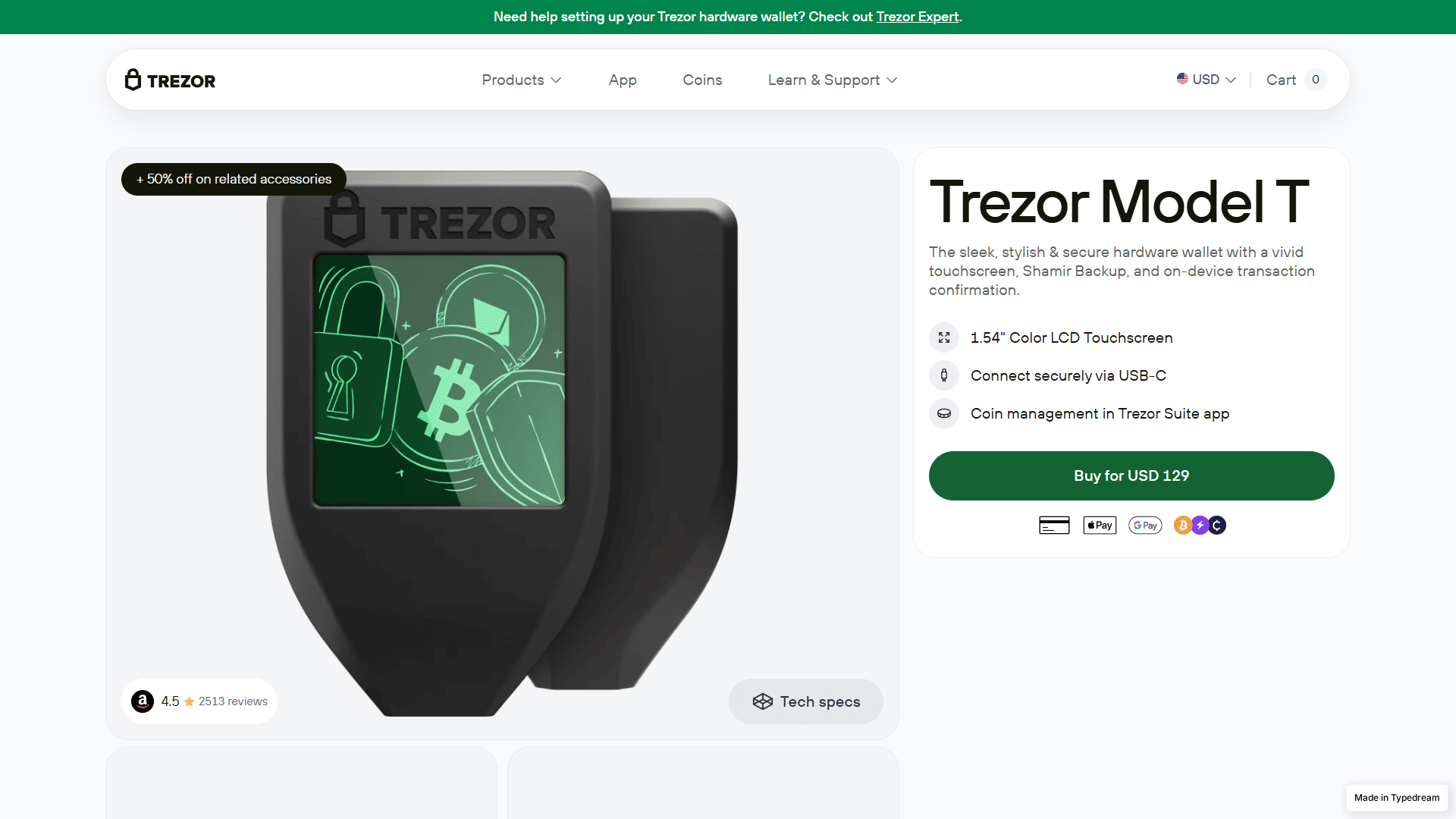 Screenshot of sso-en-trezer-cdn-en-io.typedream.app