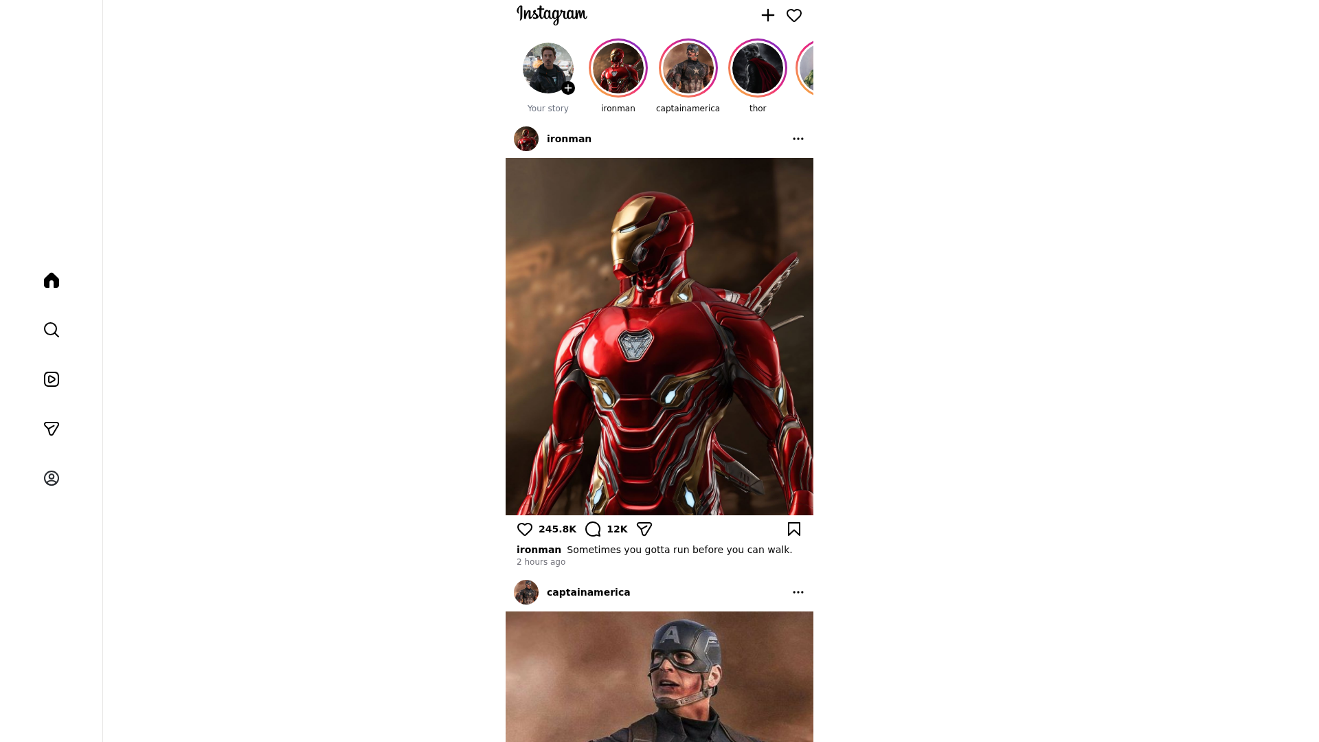 Screenshot of www.instagram-clone-amber-mu.vercel.app