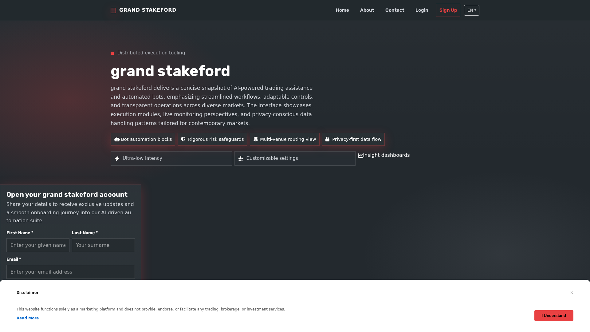 Screenshot of grandstakeford.click