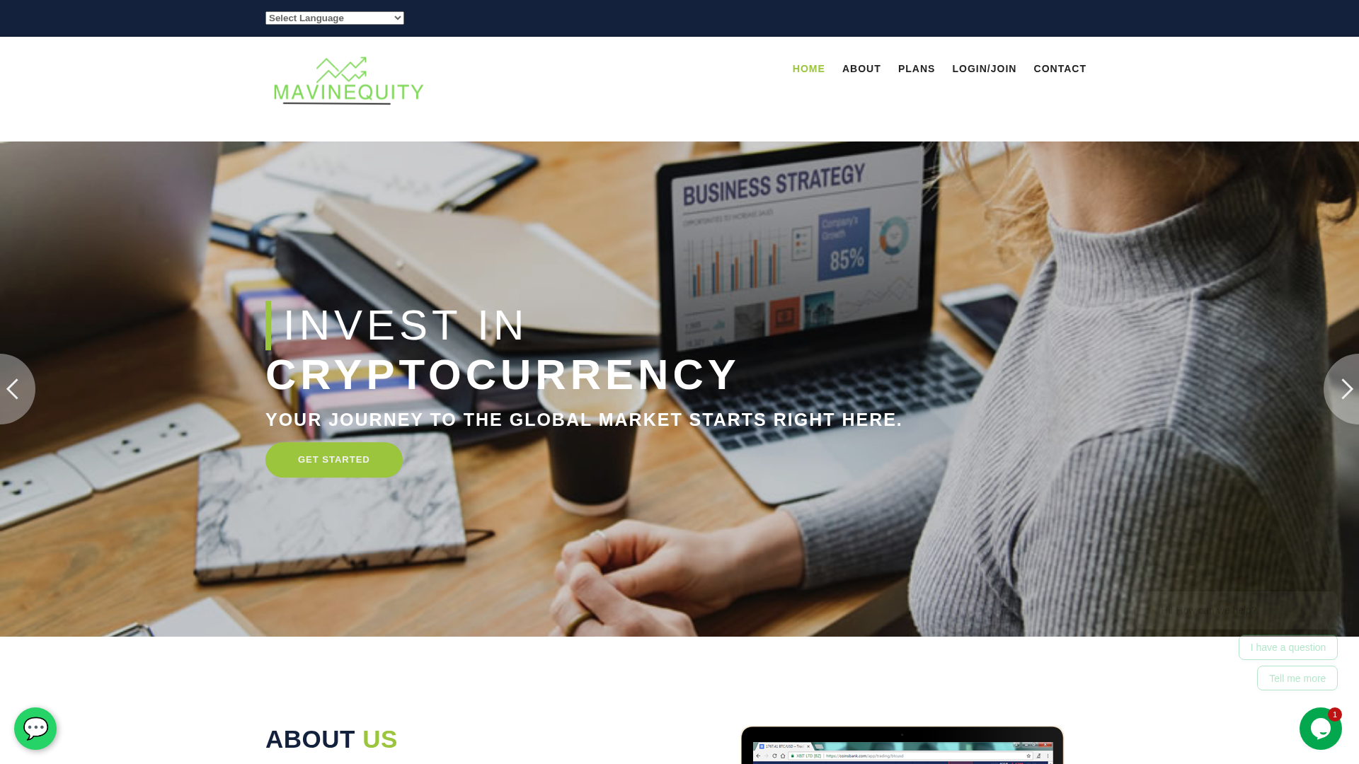 Screenshot of mavinequity.com