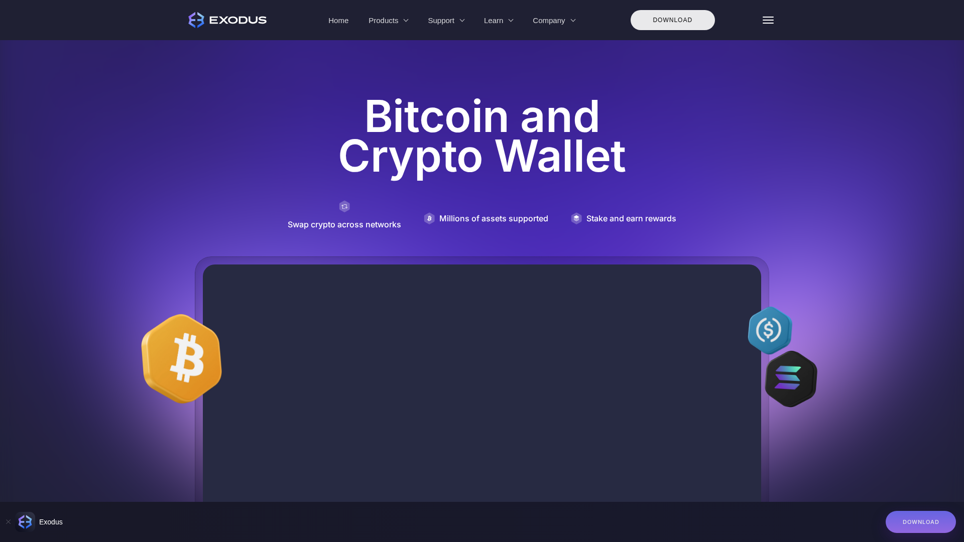 Screenshot of exodusfinance.vercel.app