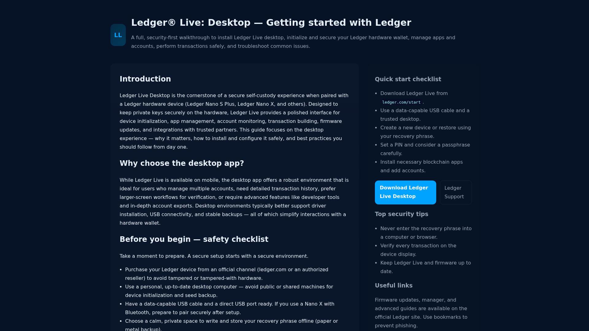 Screenshot of ldgr-live-destop-eng.pages.dev